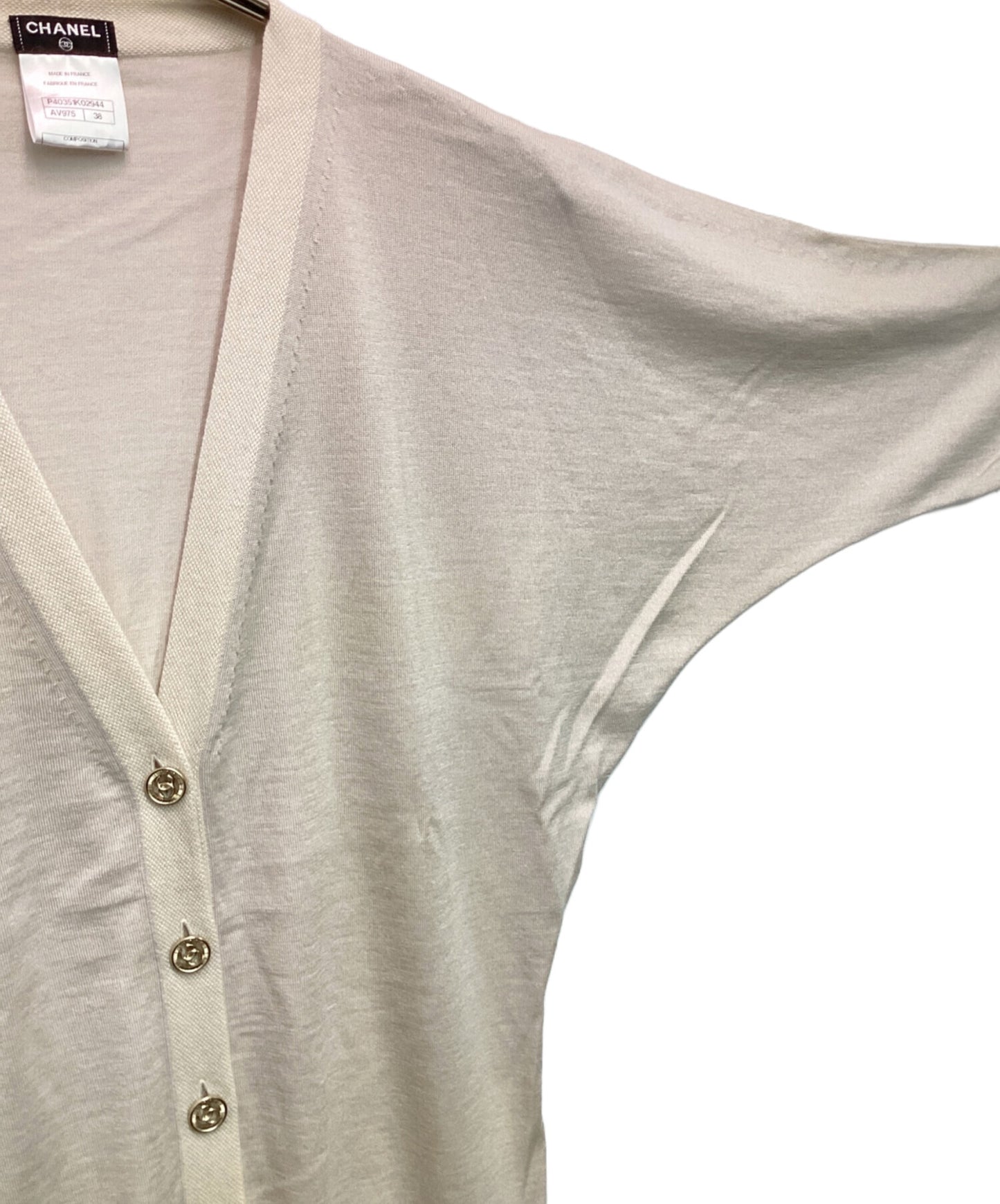 [Pre-owned] CHANEL Cashmere Silk High Gauge Cardigan P40351K02944