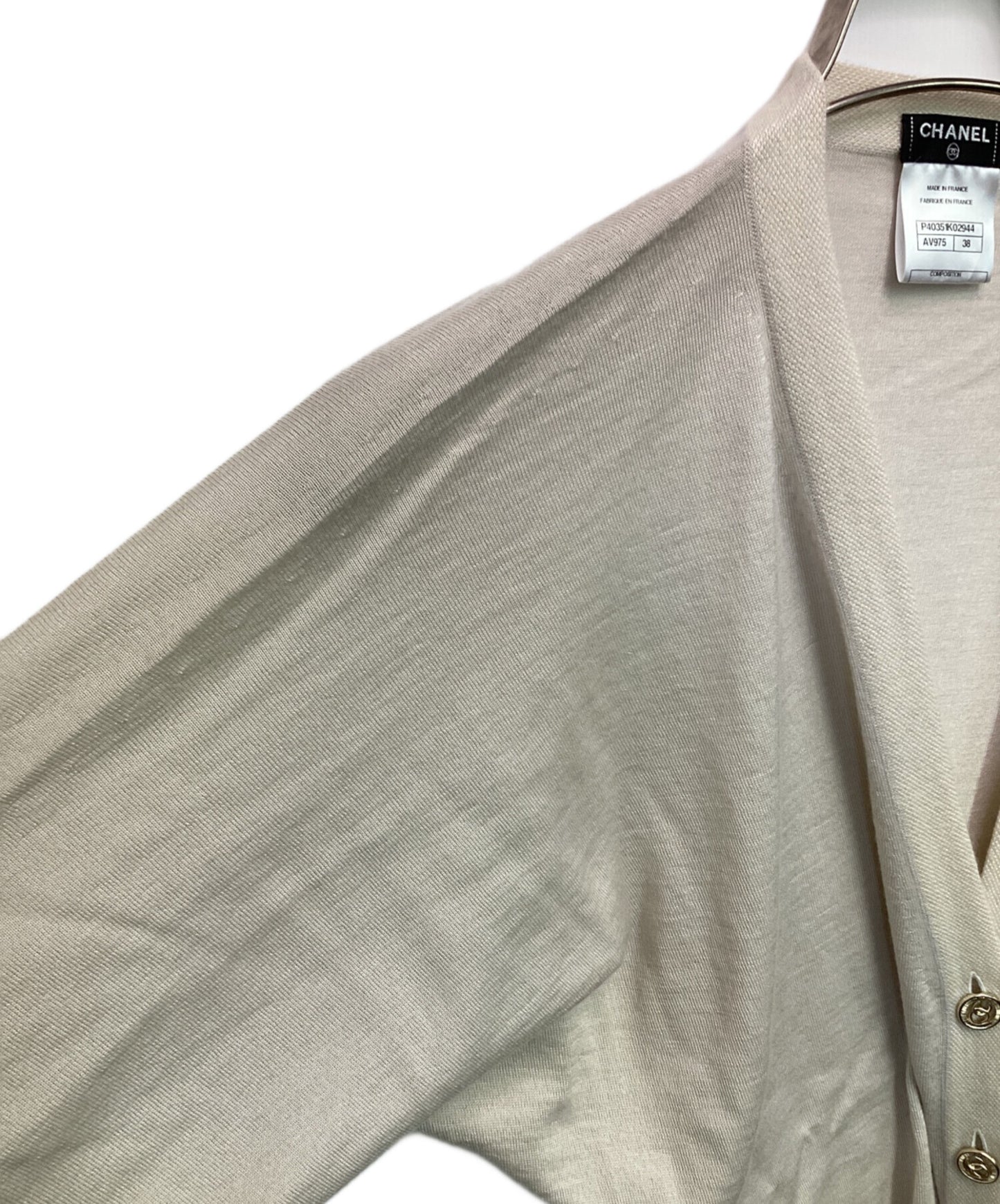[Pre-owned] CHANEL Cashmere Silk High Gauge Cardigan P40351K02944