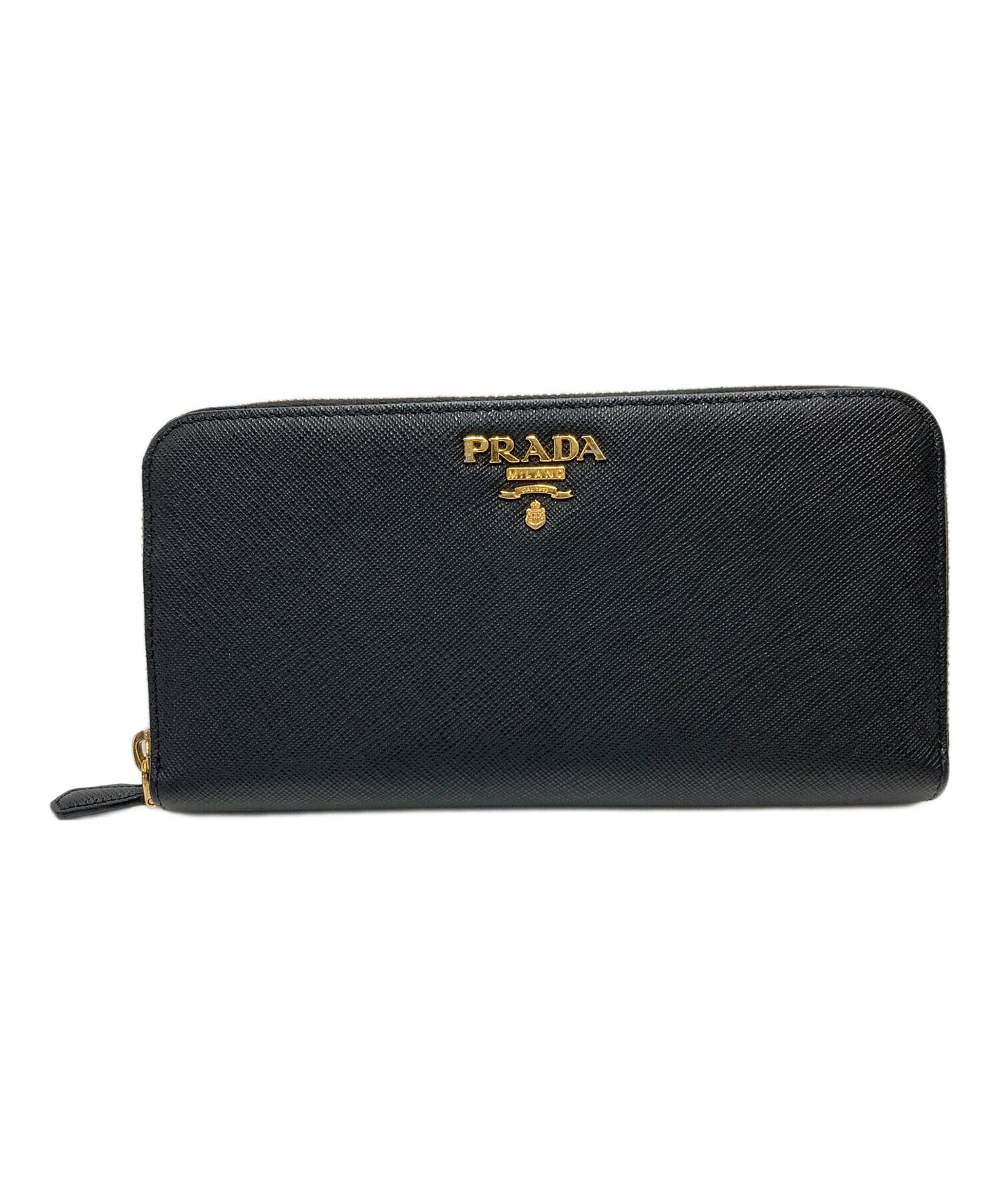 [Pre-owned] PRADA Round Zip Zipper Wallet 1ML506