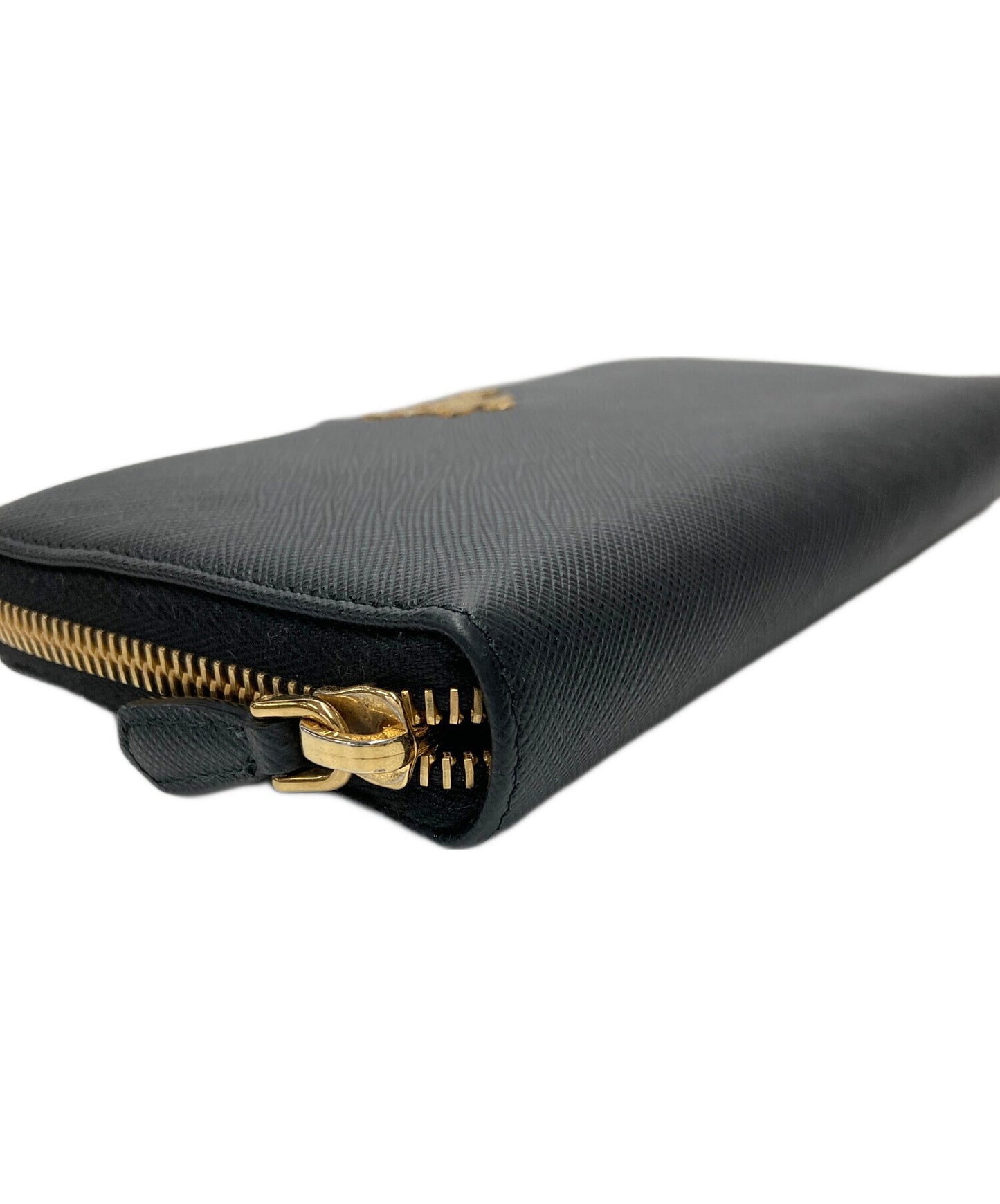 [Pre-owned] PRADA Round Zip Zipper Wallet 1ML506