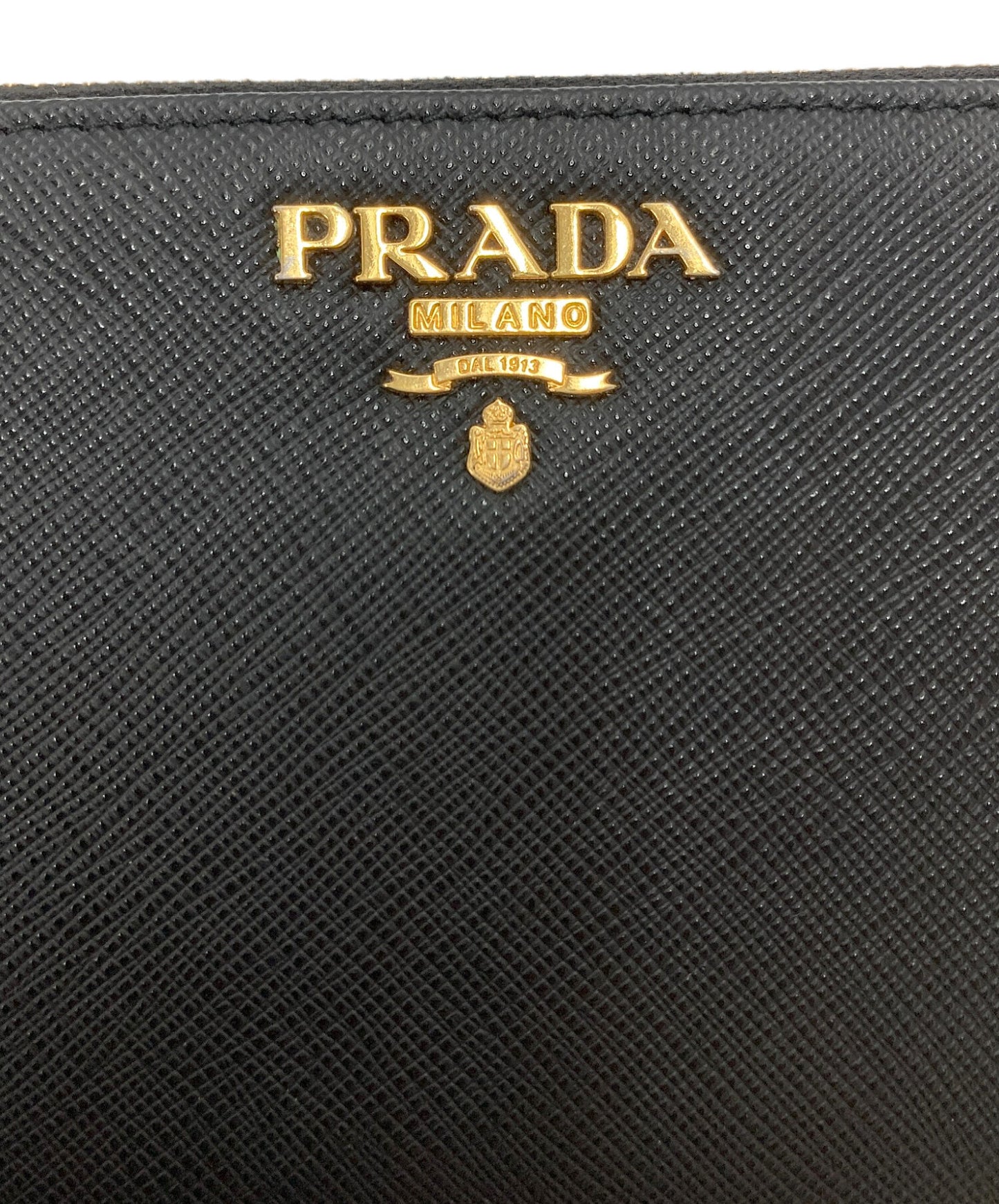 [Pre-owned] PRADA Round Zip Zipper Wallet 1ML506