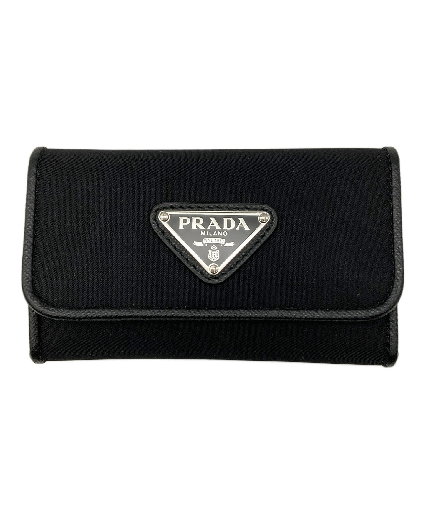 [Pre-owned] PRADA Key Case Triangle Logo 1PG222 UZO