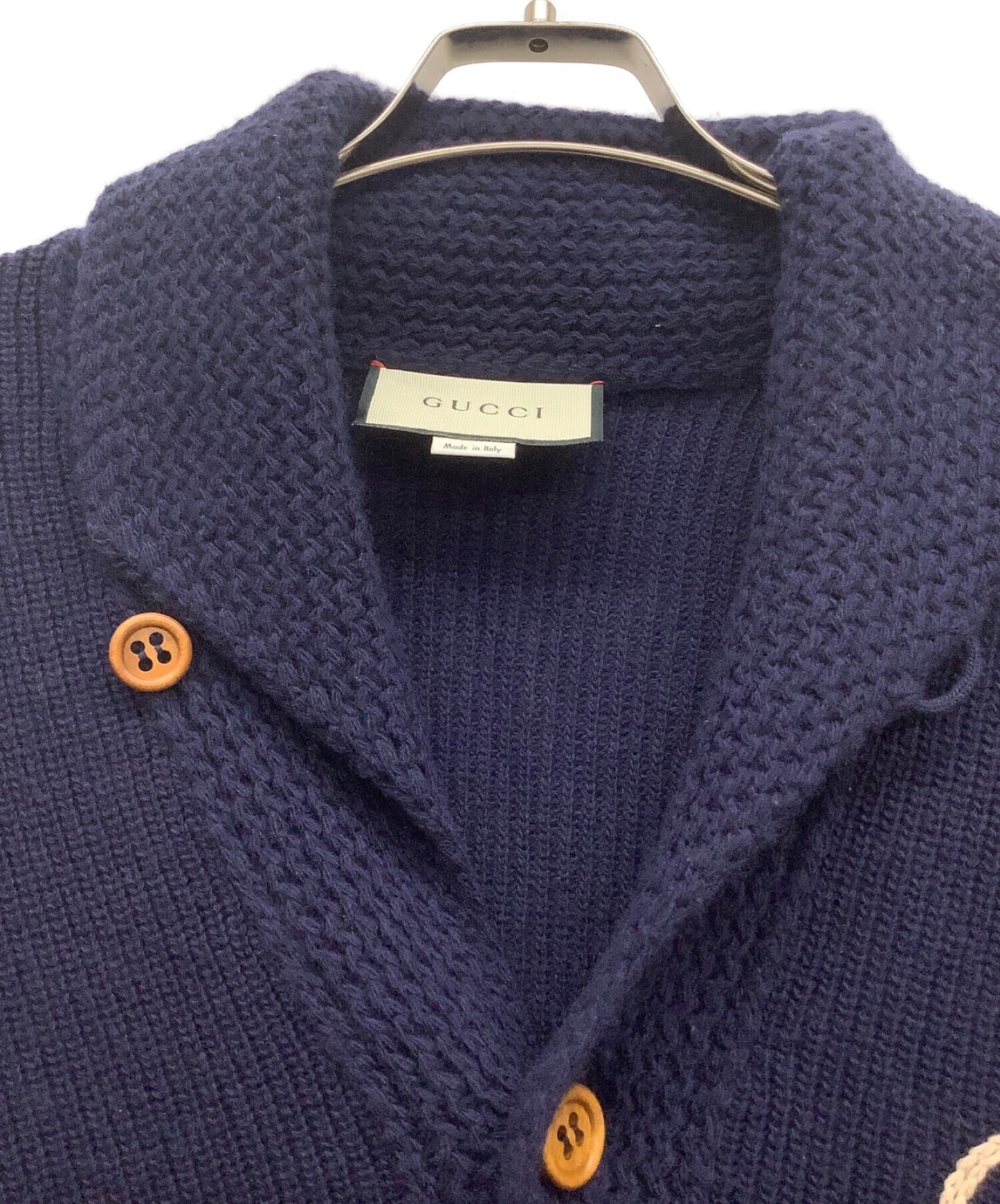 [Pre-owned] GUCCI GG rib-knit cardigan 597650