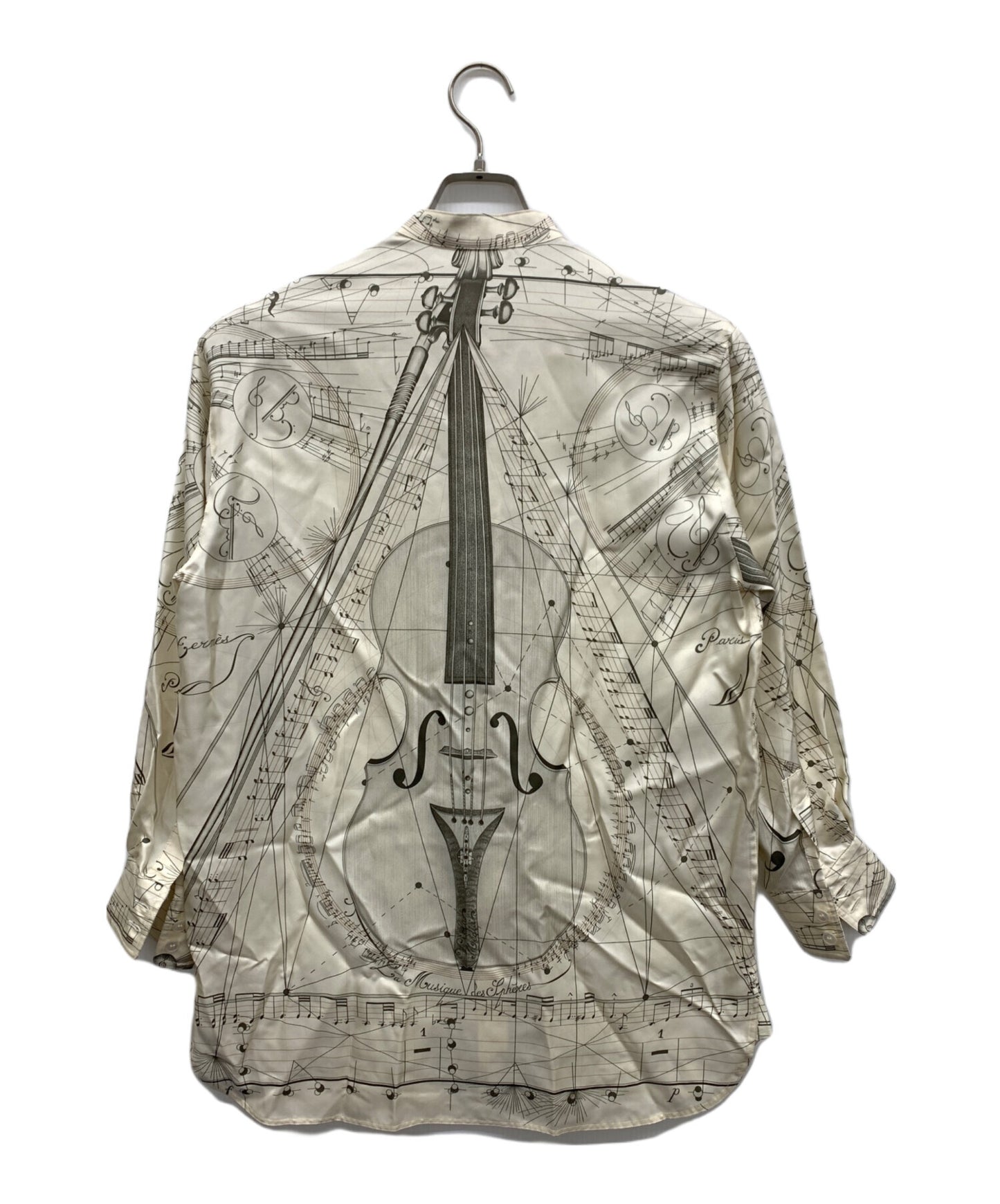 [Pre-owned] HERMES Silk band collar shirt