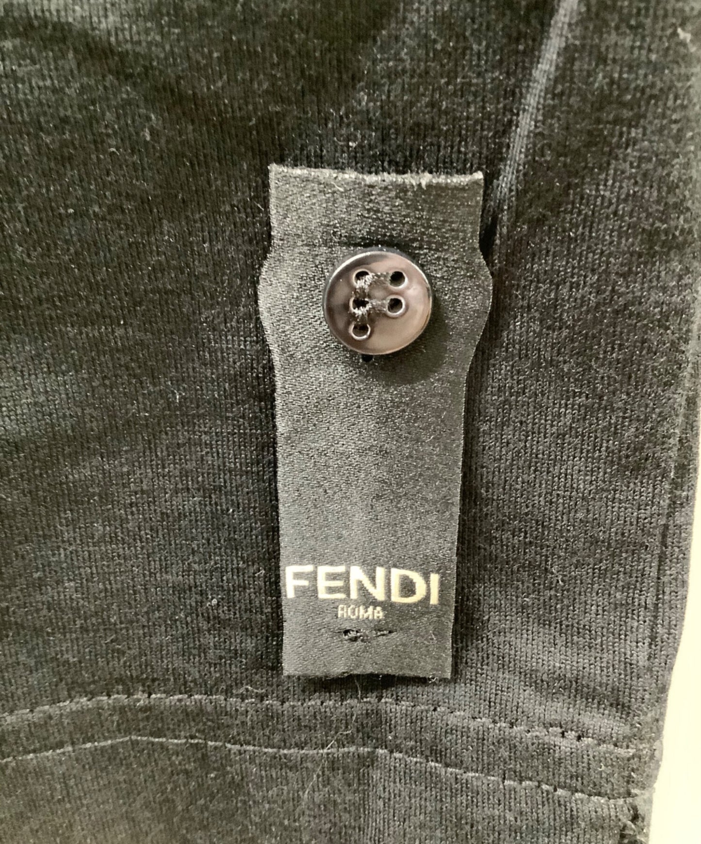 [Pre-owned] FENDI FF logo sequin T-shirt FY0894 A2IR