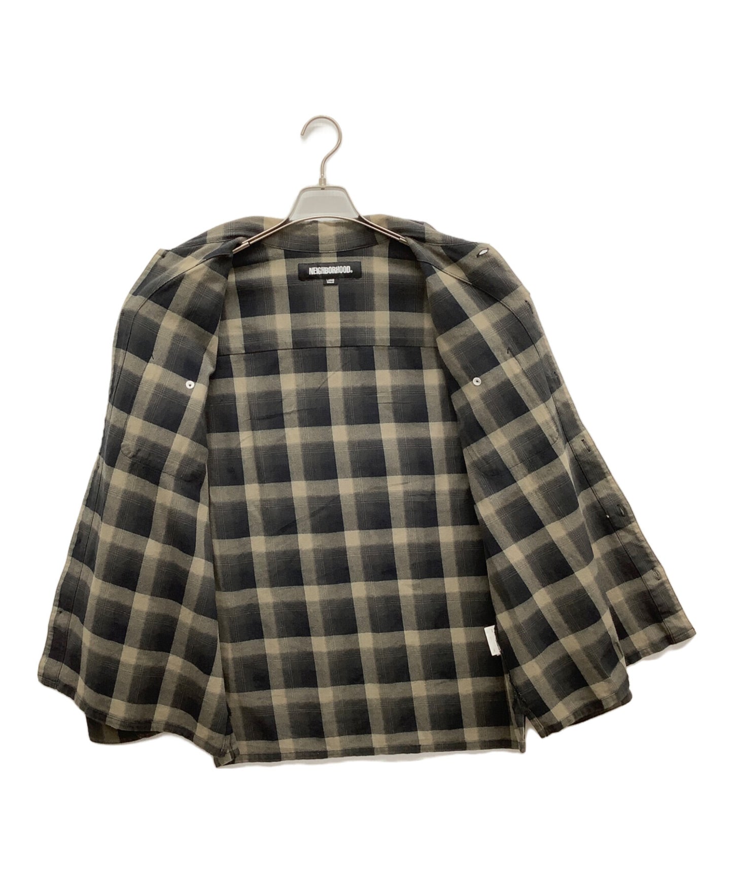 [Pre-owned] NEIGHBORHOOD HALF HOMBRE CHECK SHIRT LS 232BENH-SHM01