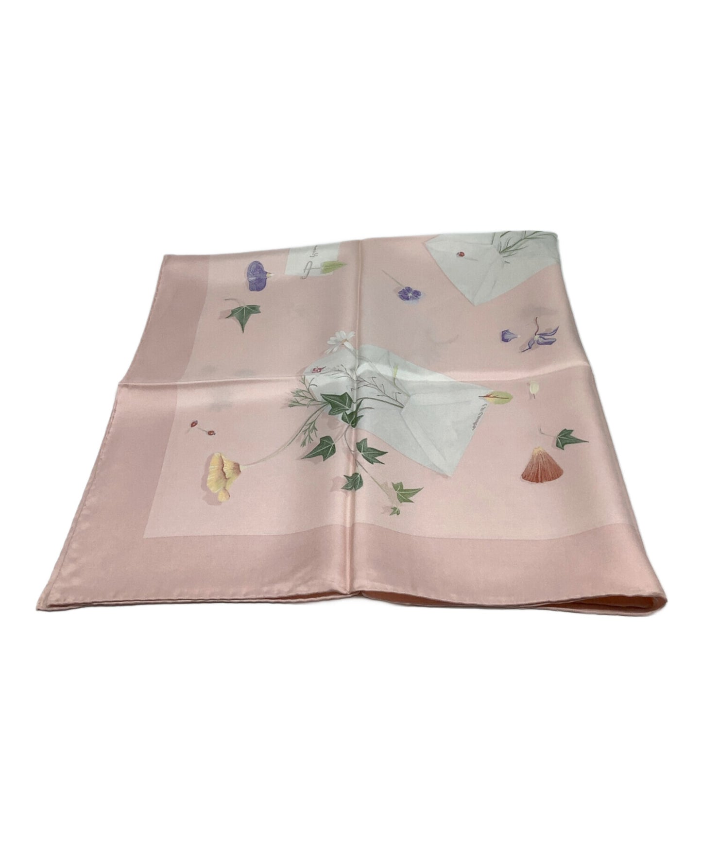 [Pre-owned] HERMES Carré 90 Des fleurs la dire Floral Letters