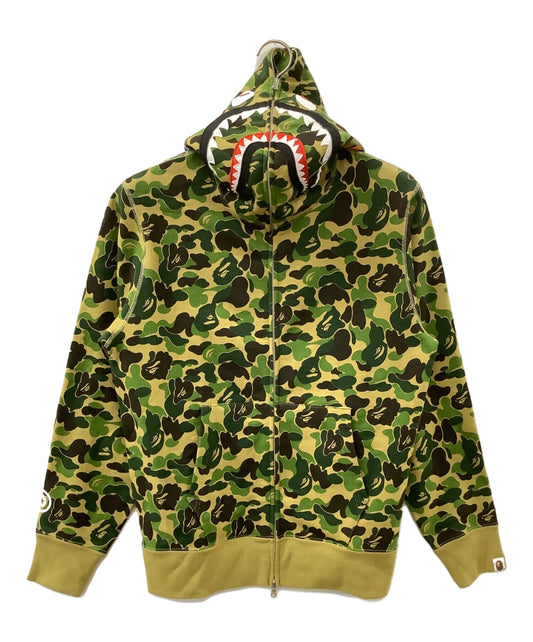 [Pre-owned] A BATHING APE Camo Shark Full Zip Hoodie 001zpl701009m