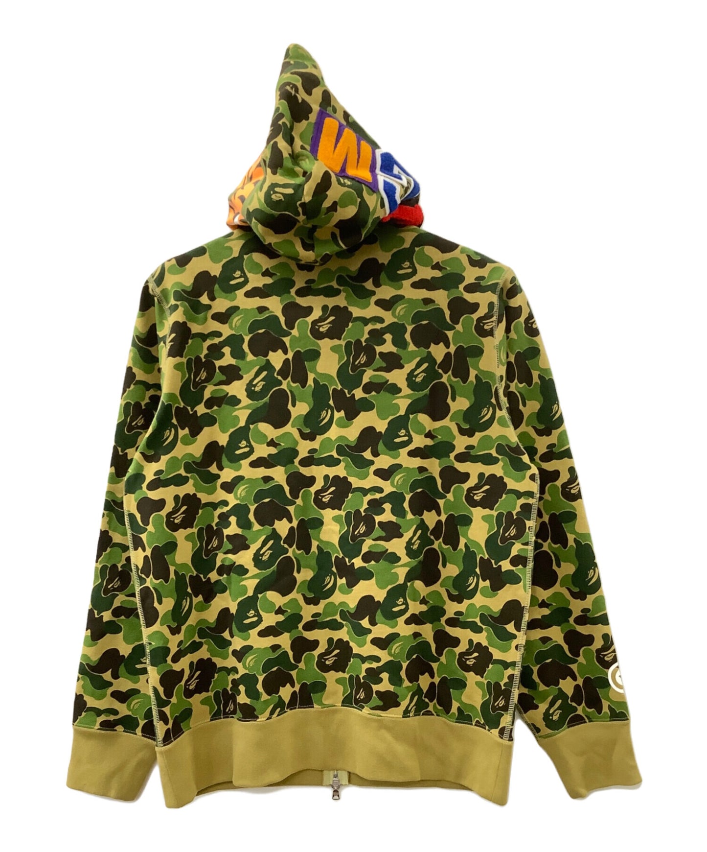 [Pre-owned] A BATHING APE Camo Shark Full Zip Hoodie 001zpl701009m