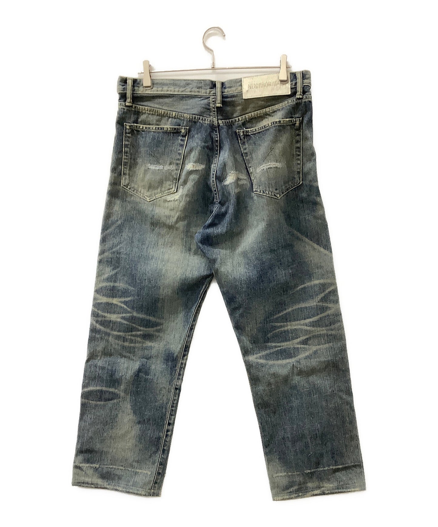 [Pre-owned] NEIGHBORHOOD savage denim dp basic pants 242XBNH-PTM08