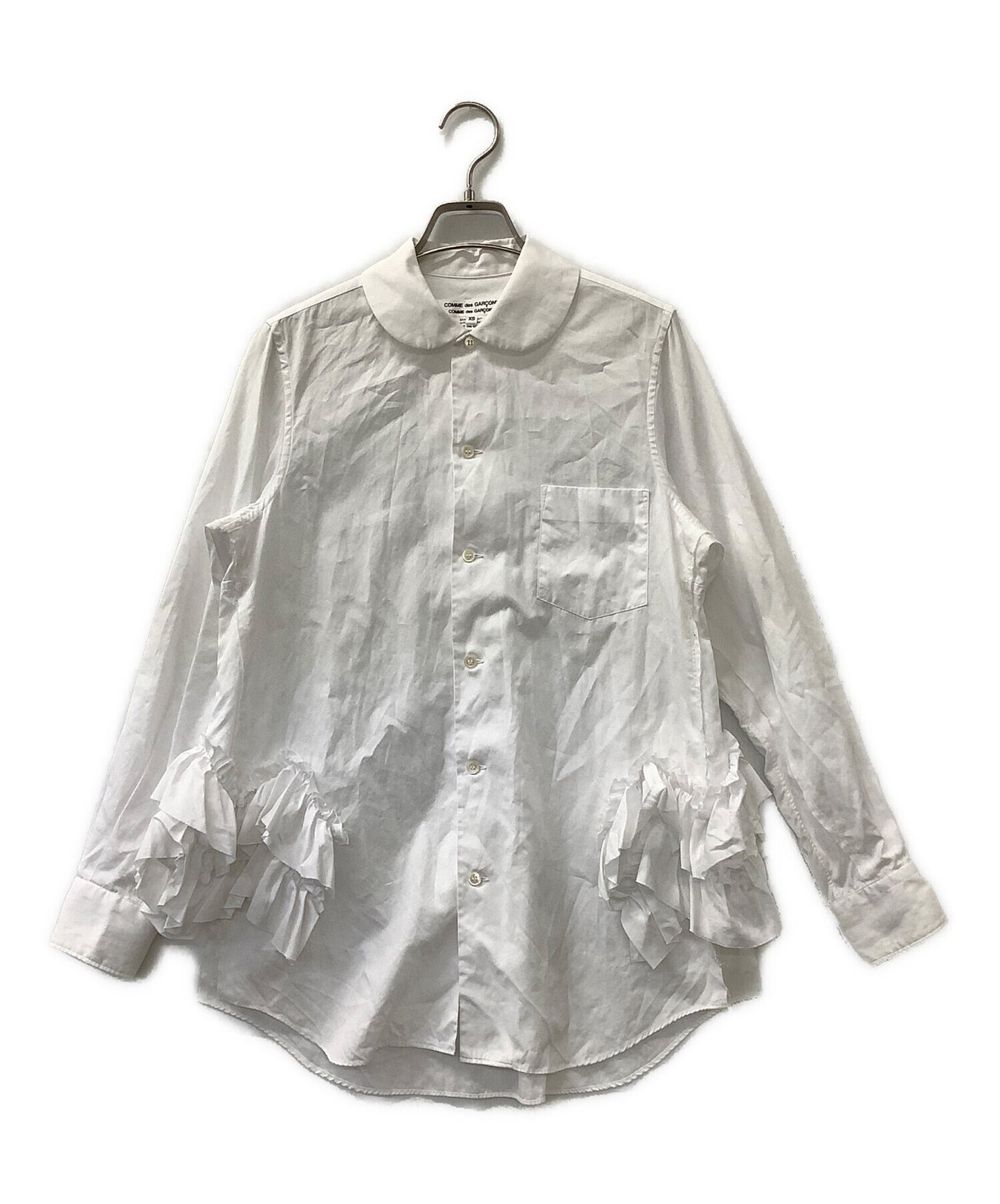 [Pre-owned] COMME des GARCONS COMME des GARCONS Round-Neck Frilled Long-Sleeve Shirt RB-B020