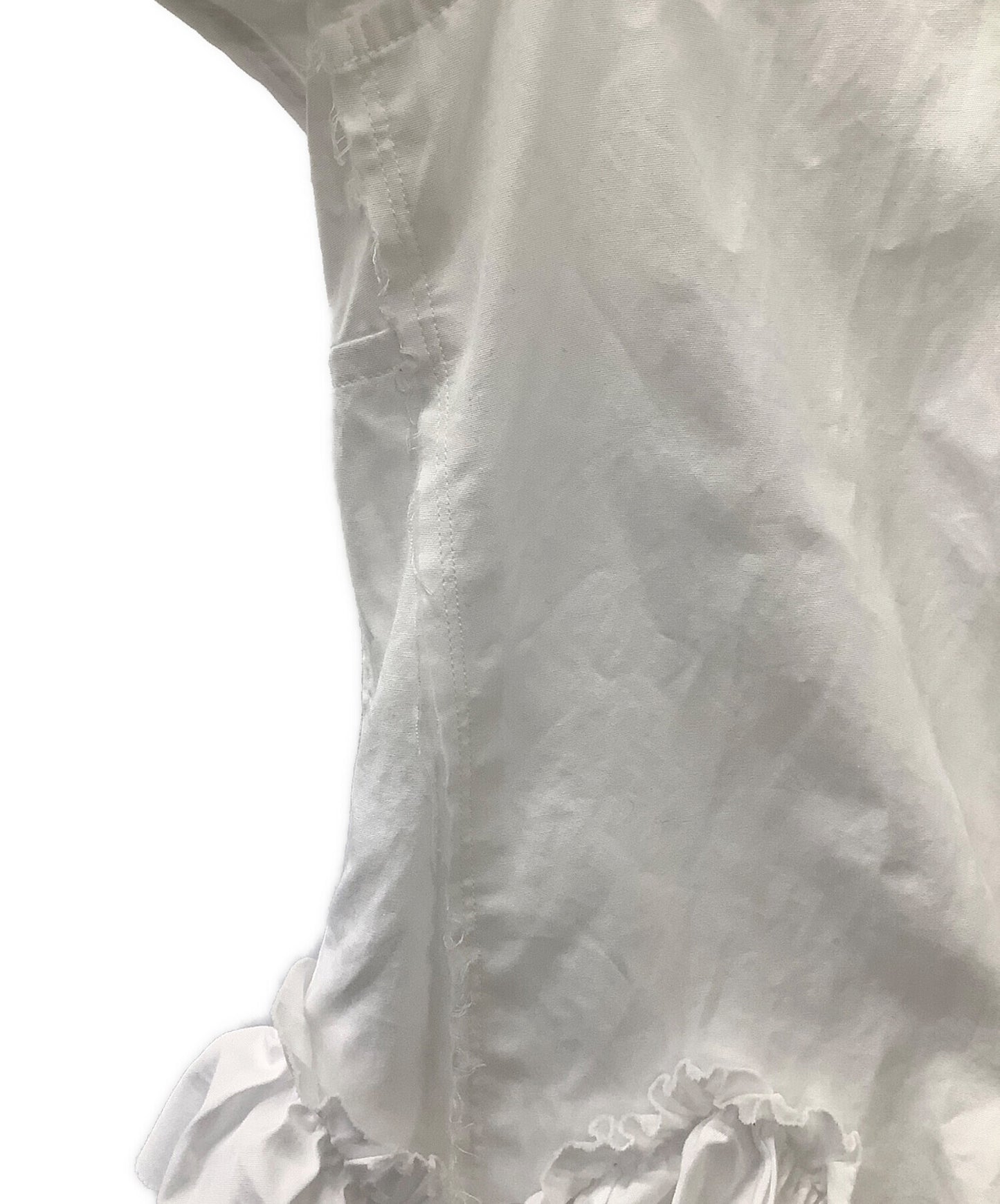 [Pre-owned] COMME des GARCONS COMME des GARCONS Round-Neck Frilled Long-Sleeve Shirt RB-B020