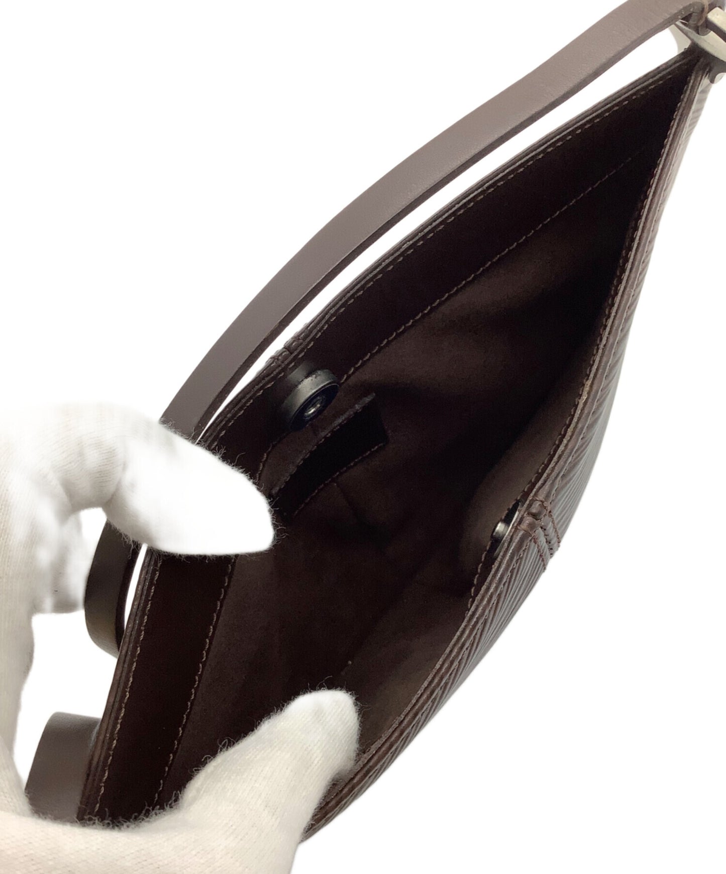 [Pre-owned] LOUIS VUITTON  Pochette Demi-lune shoulder pouch M52622 brown SP1000 M52622