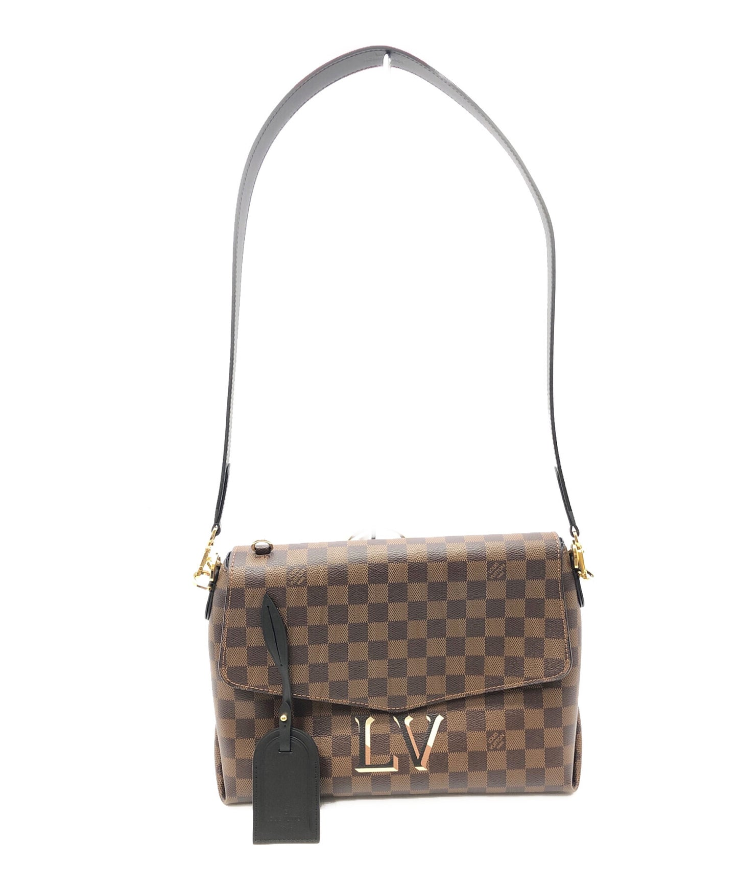 [Pre-owned] LOUIS VUITTON LOUIS VUITTON Damier Bobol Shoulder strap with name tag Brown DR0220 (RFID compatible) N40177