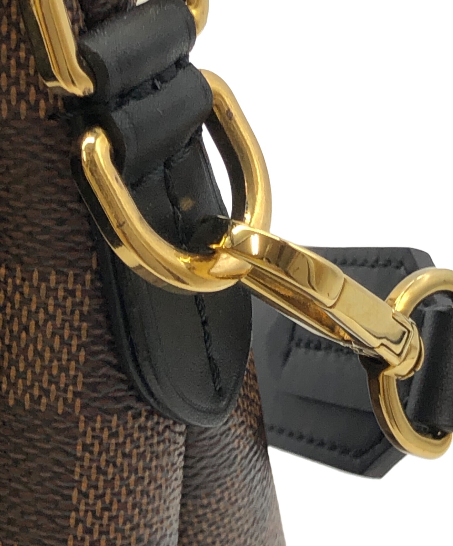 [Pre-owned] LOUIS VUITTON LOUIS VUITTON Damier Bobol Shoulder strap with name tag Brown DR0220 (RFID compatible) N40177