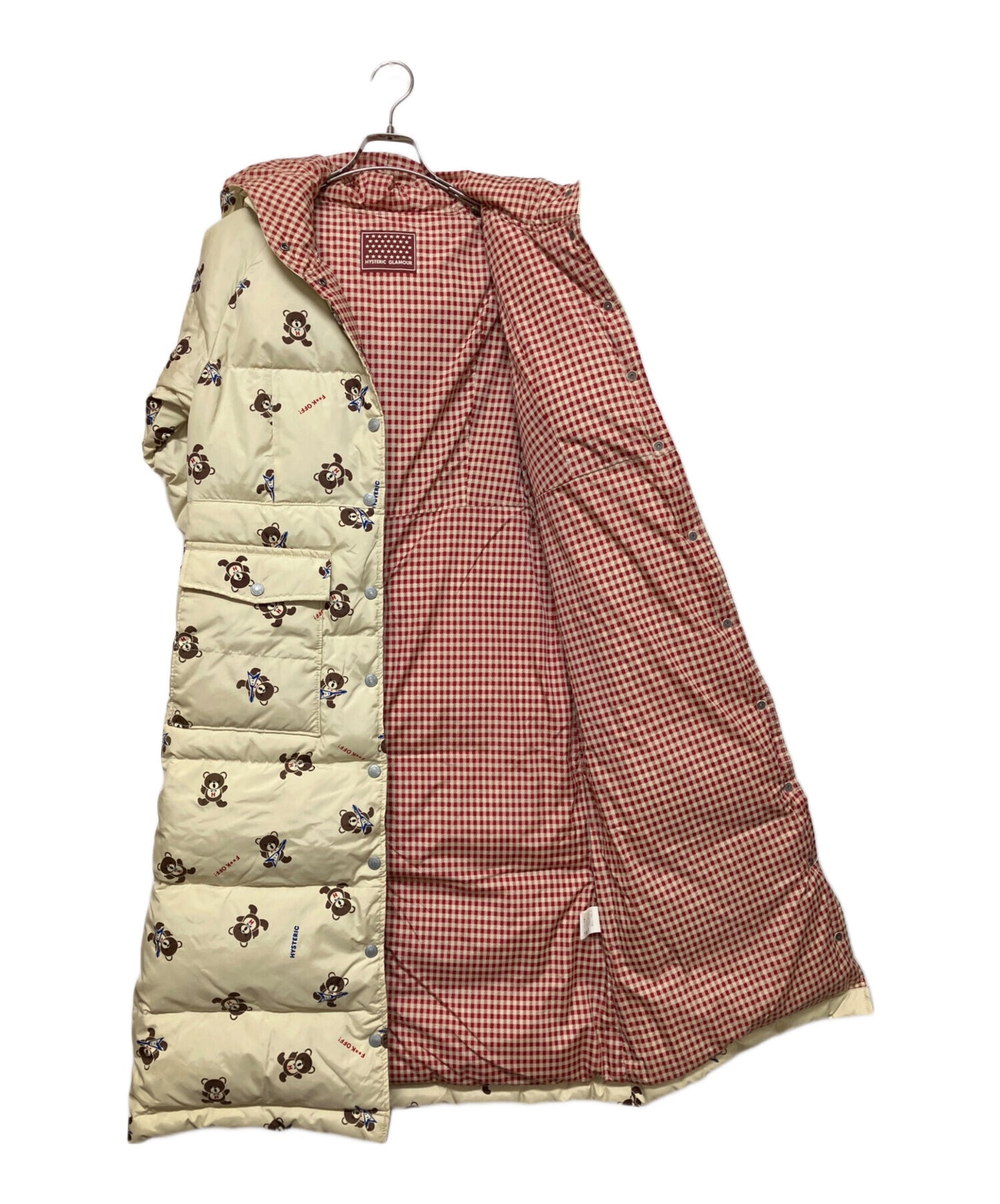 [Pre-owned] Hysteric Glamour Down Coat Women Beige SIZE Free