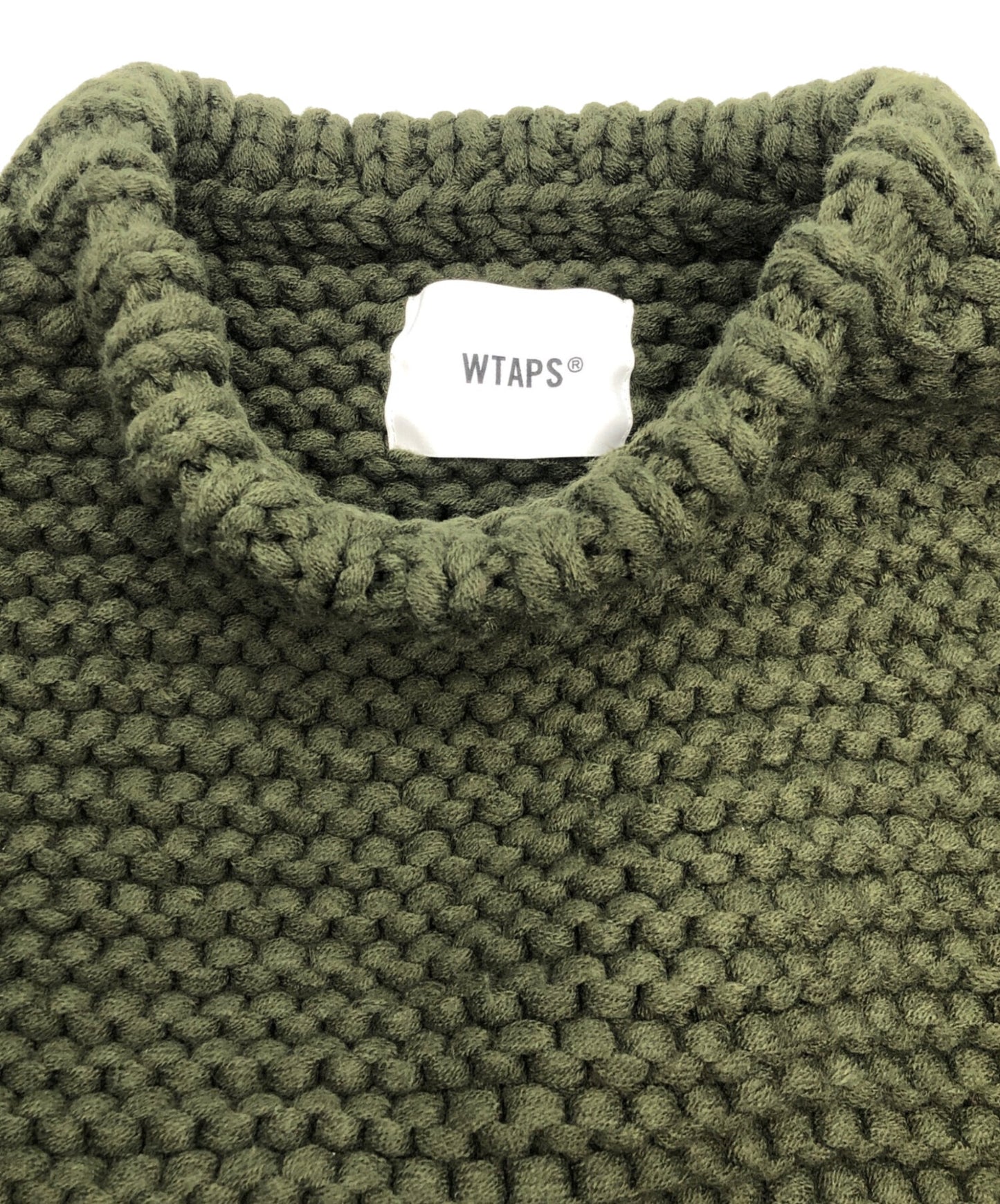 [Pre-owned] WTAPS Thick Knit Men's Green SIZE 4 222MADT-KNM05 222madt-knm05