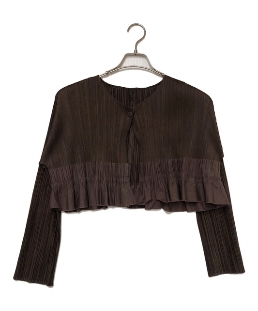 [Pre-owned] PLEATS PLEASE pleated cardigan PP93-J0577