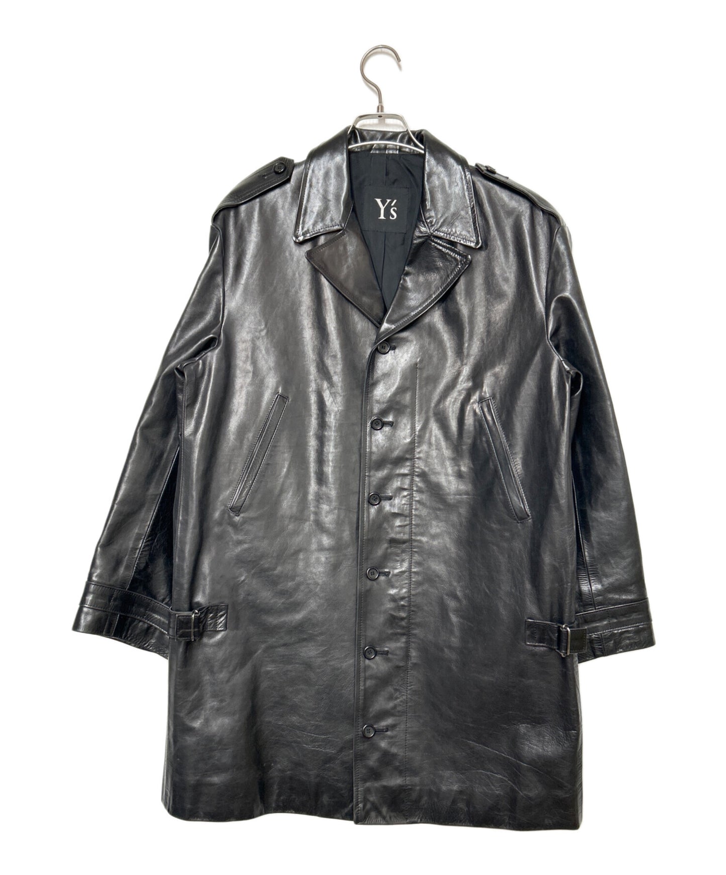 [Pre-owned] Y's leather coat YE-J32-706