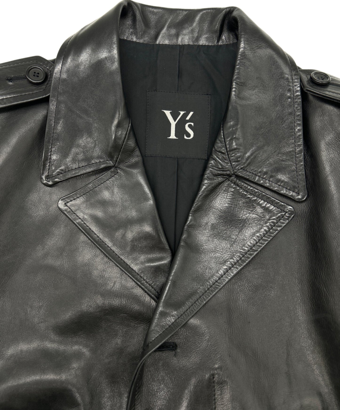 [Pre-owned] Y's leather coat YE-J32-706