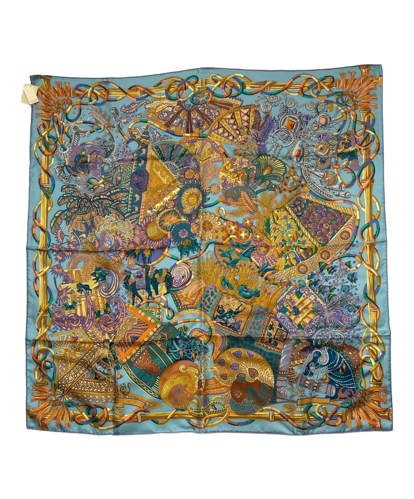 [Pre-owned] HERMES silk scarf 002659S-03