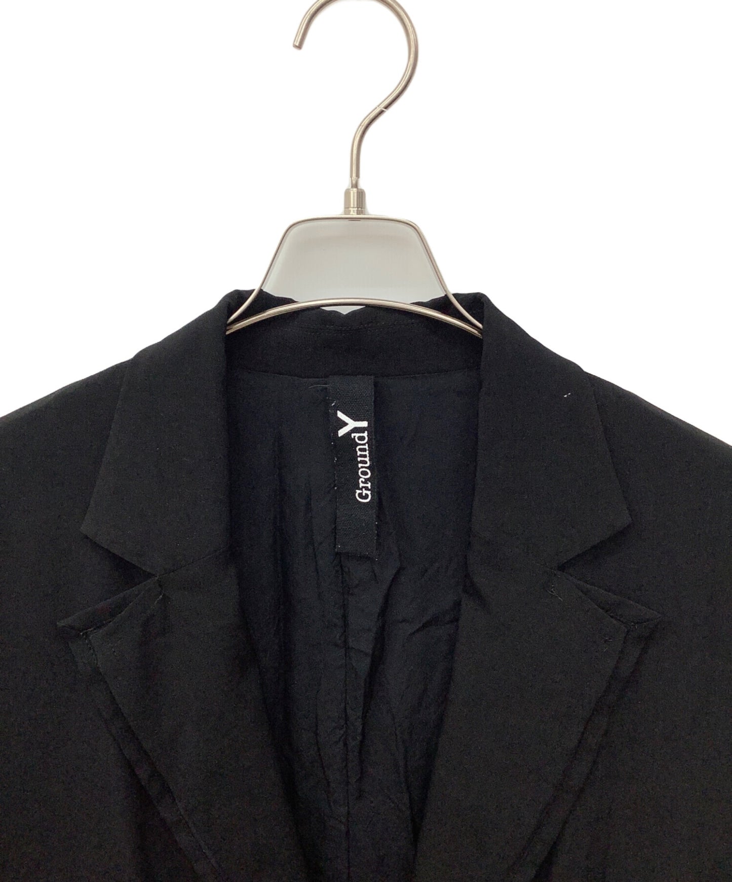 [Pre-owned] GROUND Y Crepe de Chine Double Jacket GA-J02-500