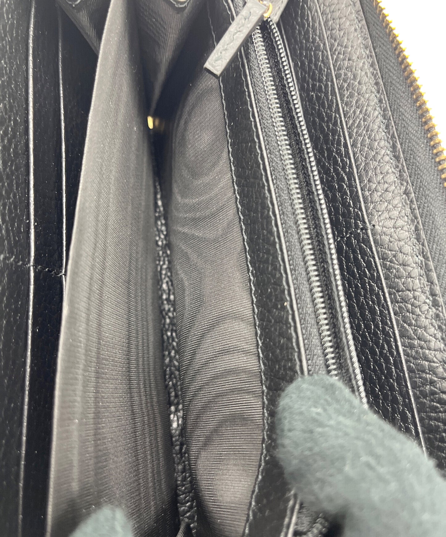 [Pre-owned] GUCCI Round zipper long wallet GUCCI GG Marmont 456117