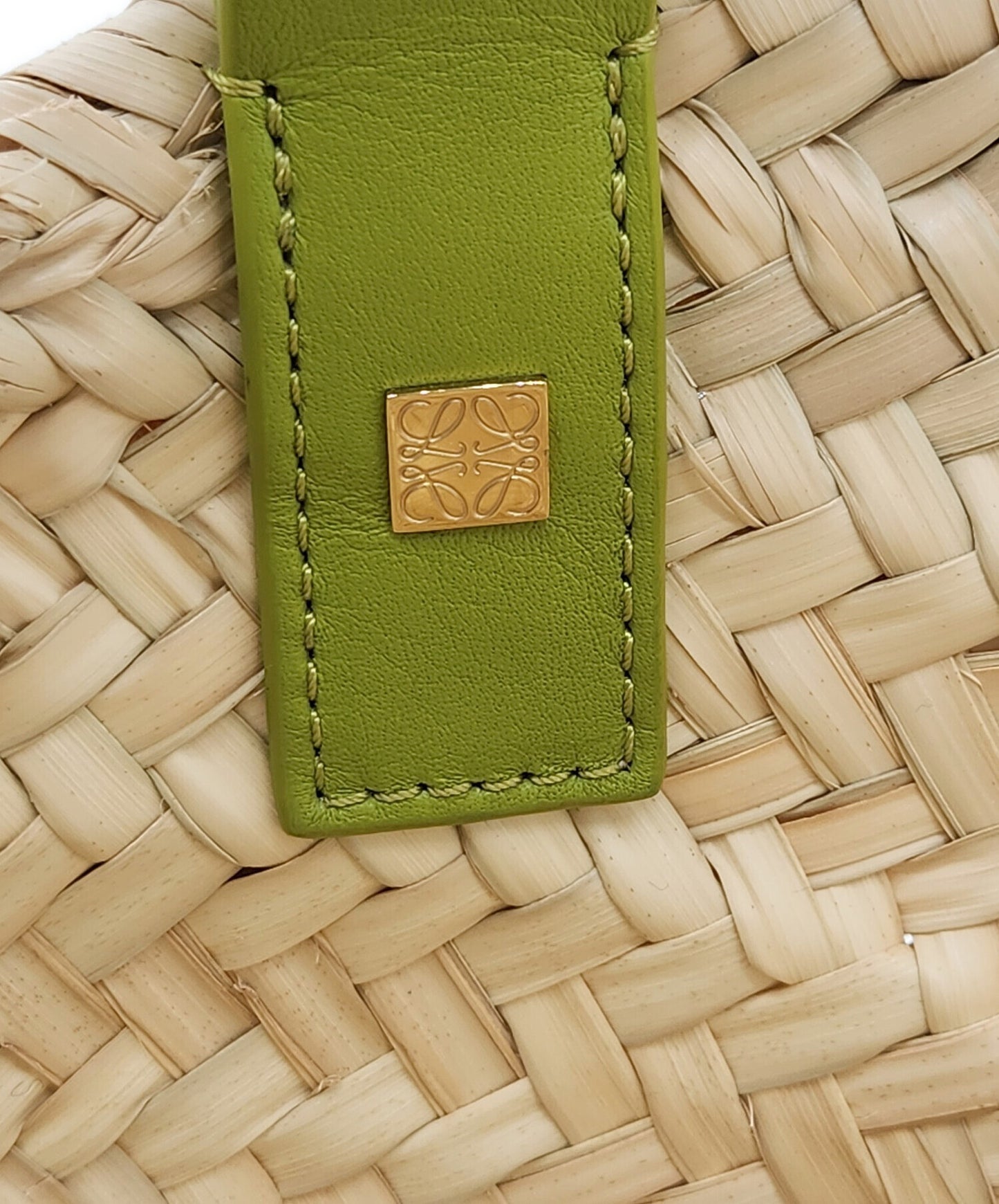 [Pre-owned] LOEWE Basket Bag Small (Palm Leaf Calf) / Cage Bag 327.02.S93