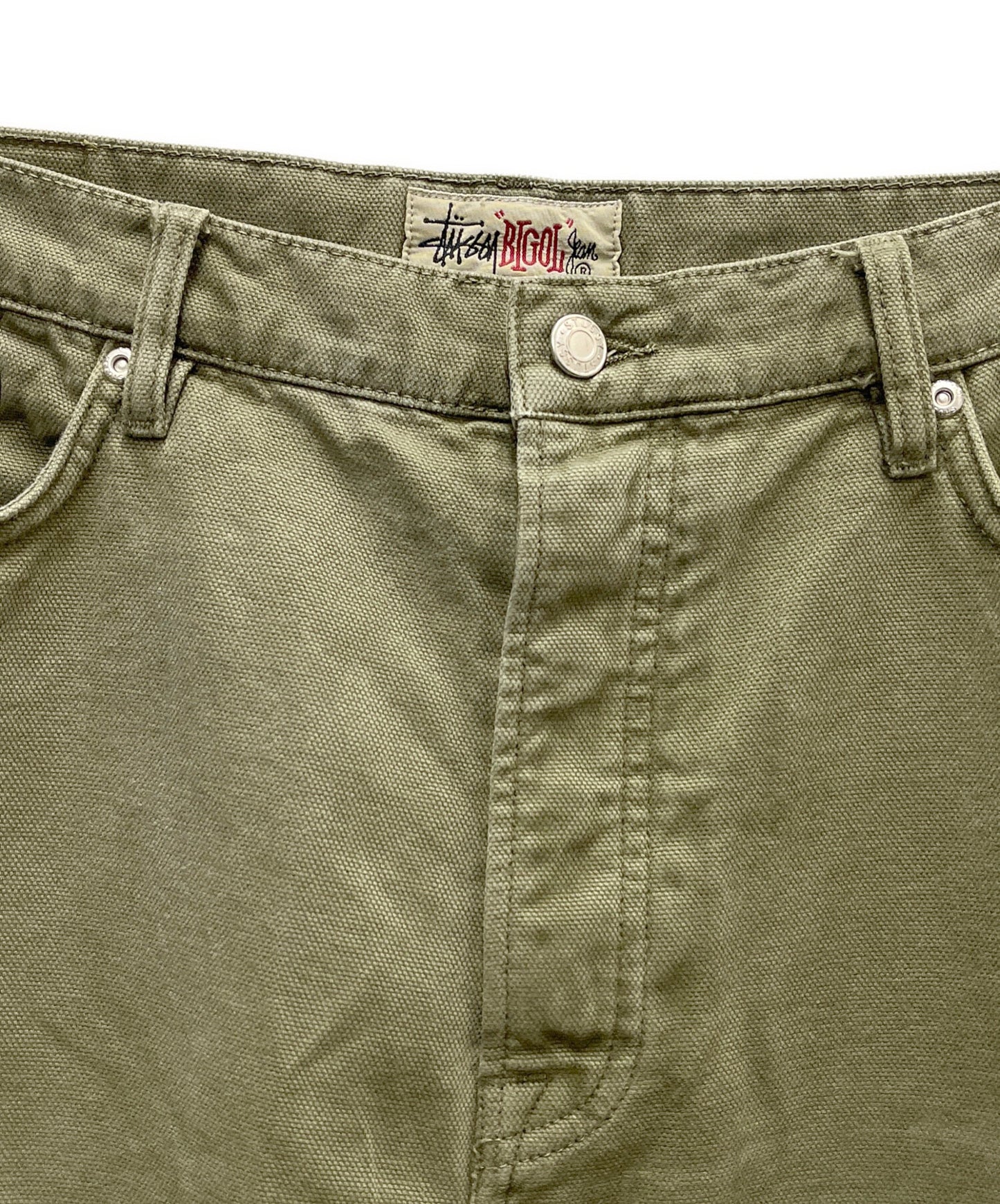 [Pre-owned] stussy BIG OL' JEAN WASHED CANVAS 116618