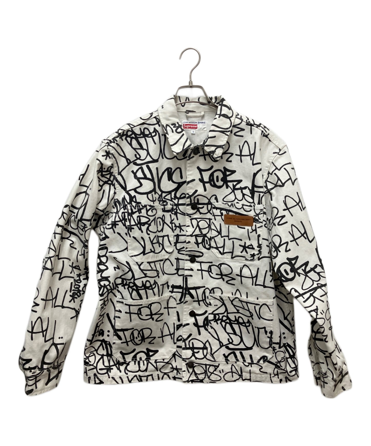 [Pre-owned] COMME des GARCONS Painted Canvas Chore Coat