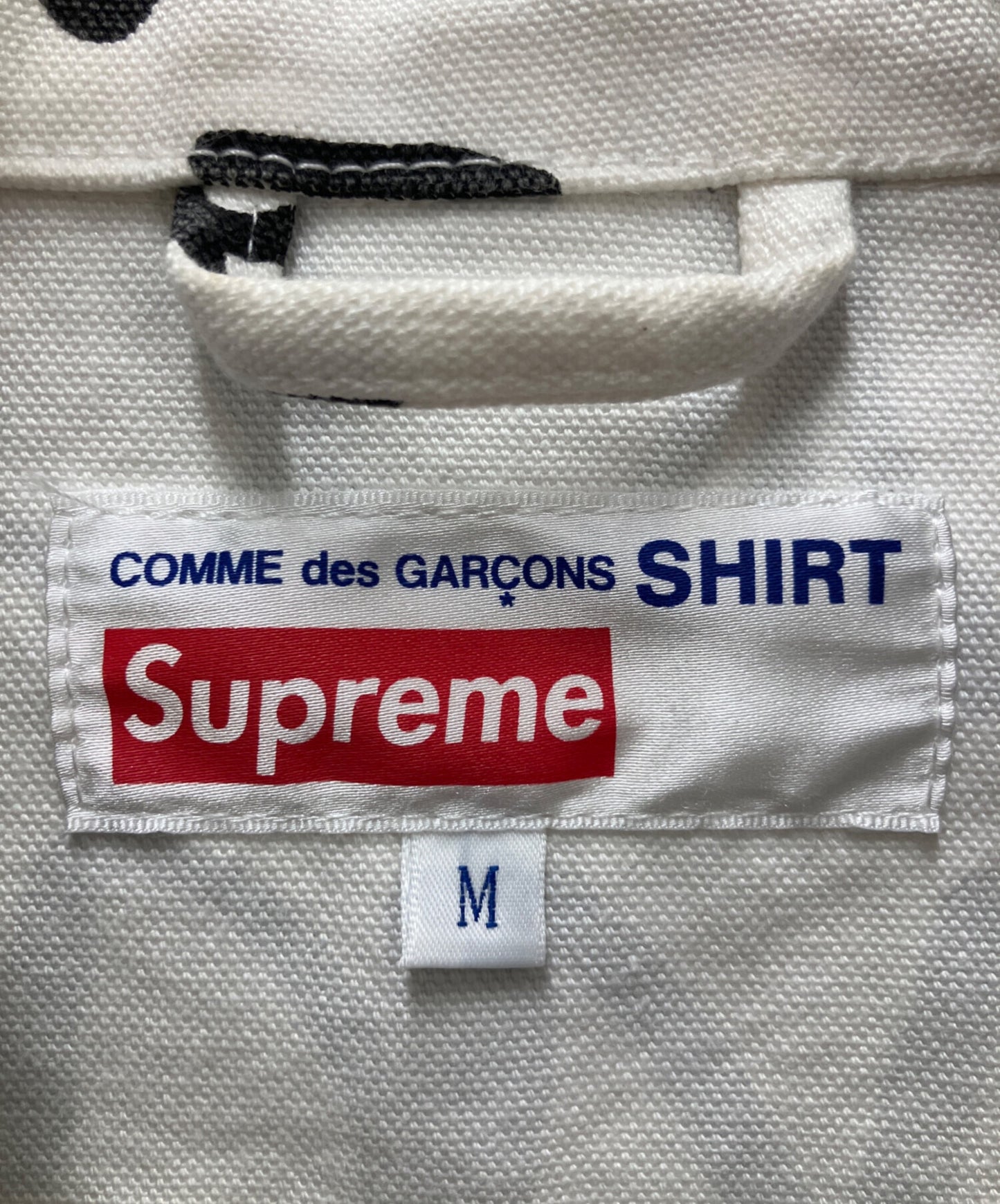 [Pre-owned] COMME des GARCONS Painted Canvas Chore Coat