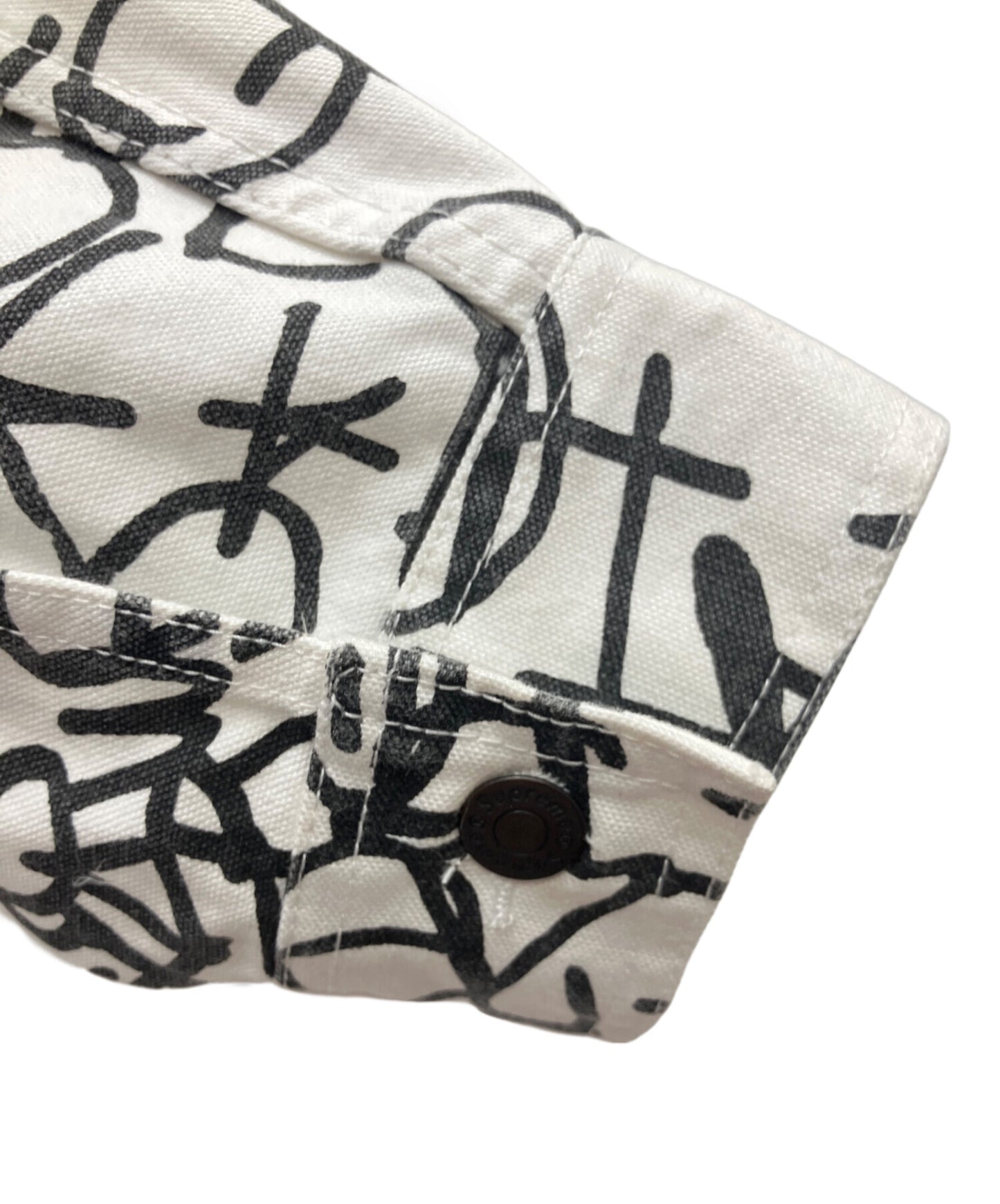 [Pre-owned] COMME des GARCONS Painted Canvas Chore Coat