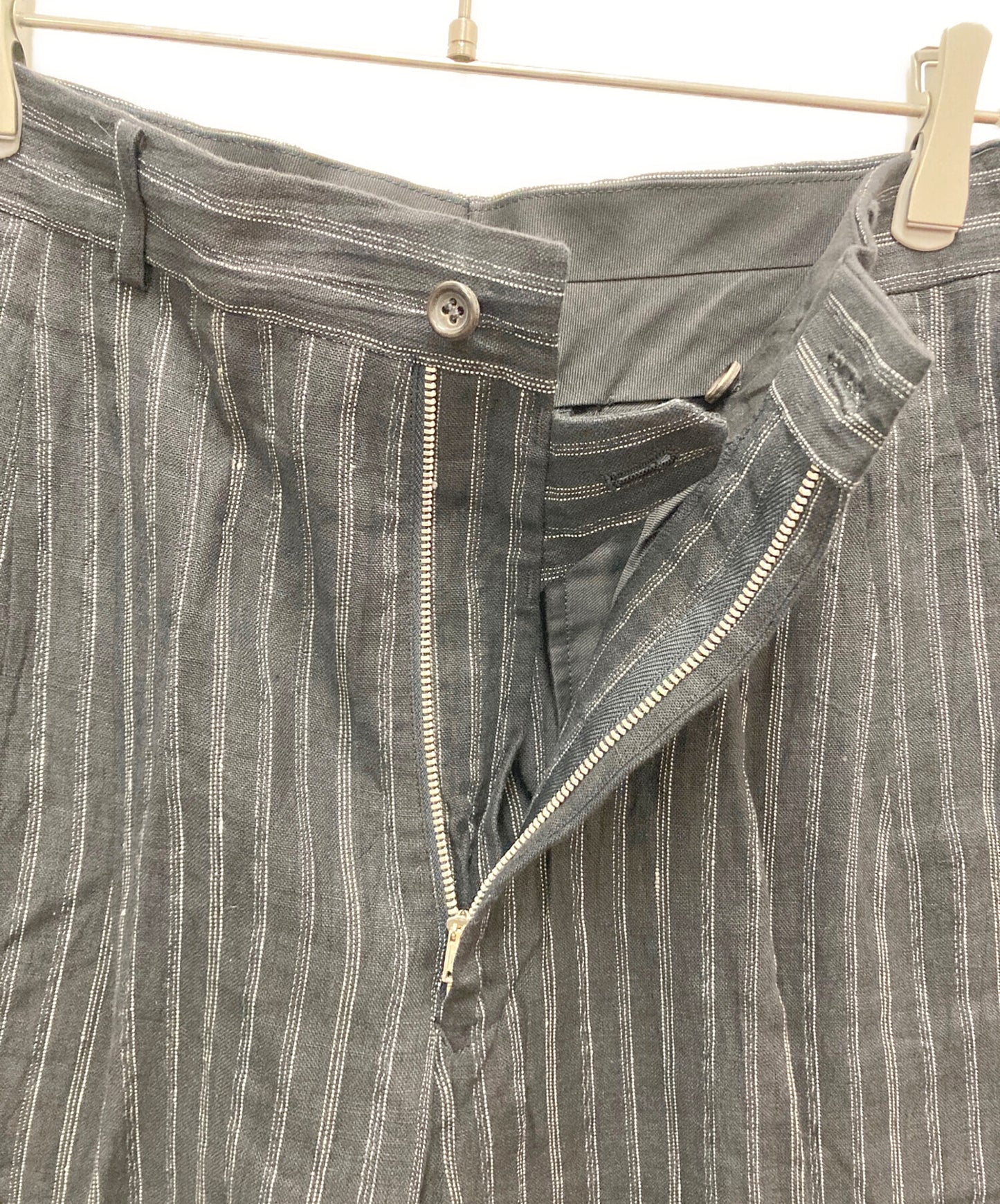 [Pre-owned] COMME des GARCONS Linen tuck pants HP-02034M