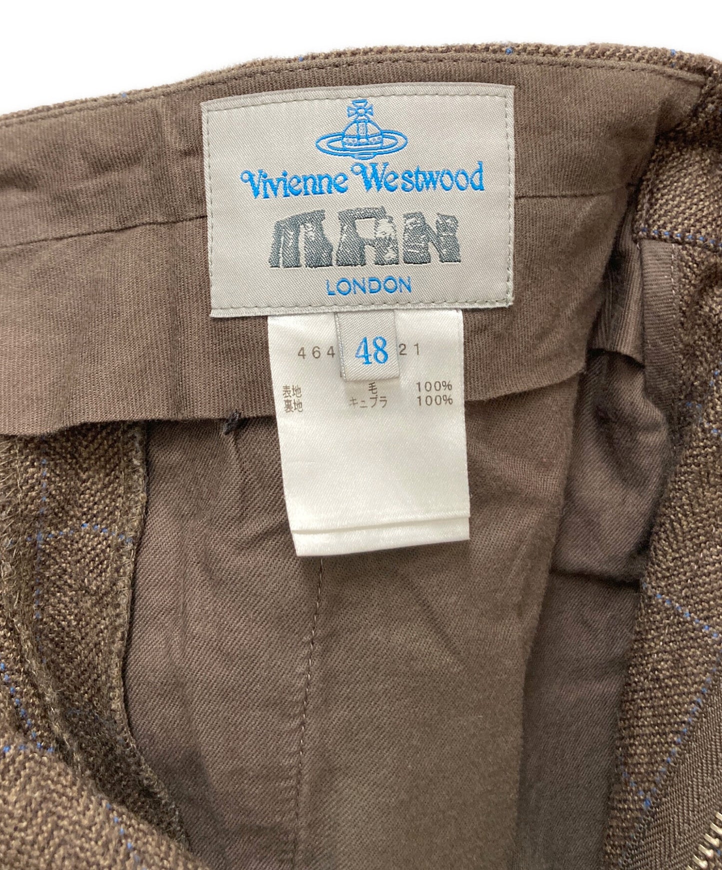 [Pre-owned] Vivienne Westwood man wool check pants 4645-1721