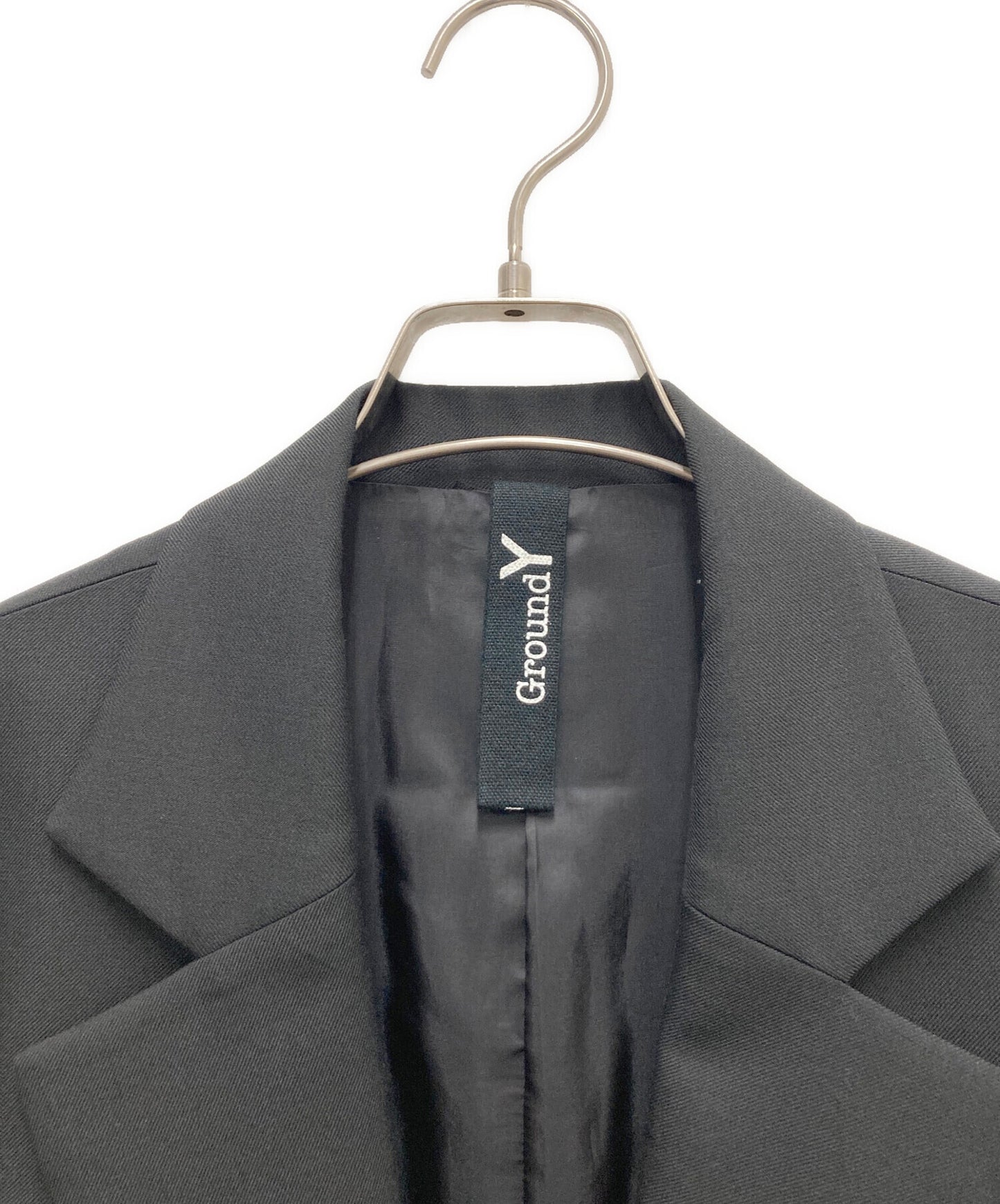 [Pre-owned] GROUND Y Gabardine Single Jacket GA-J03-100