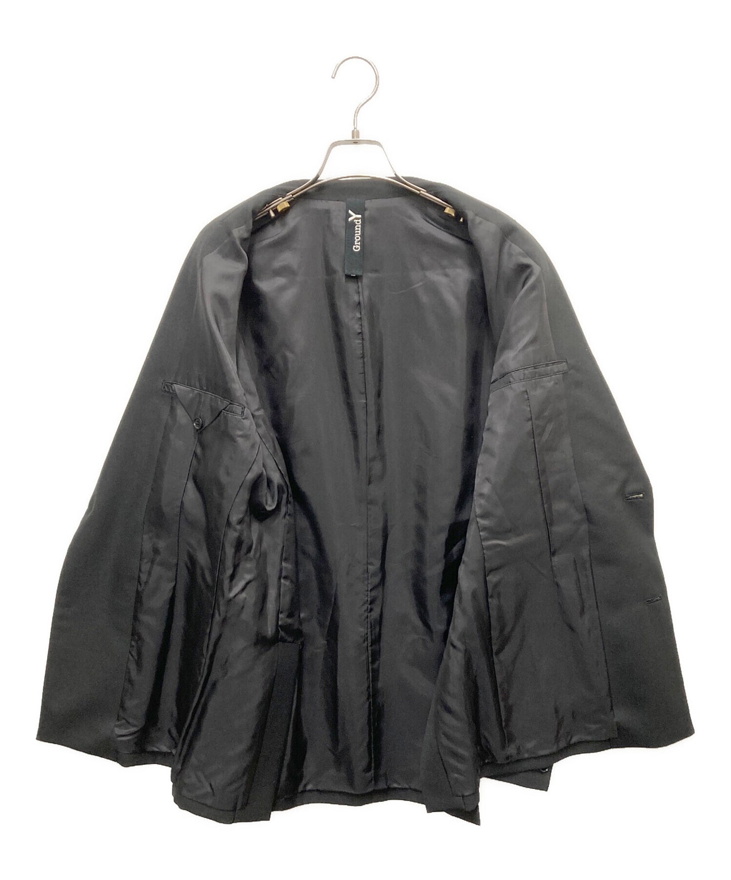 [Pre-owned] GROUND Y Gabardine Single Jacket GA-J03-100
