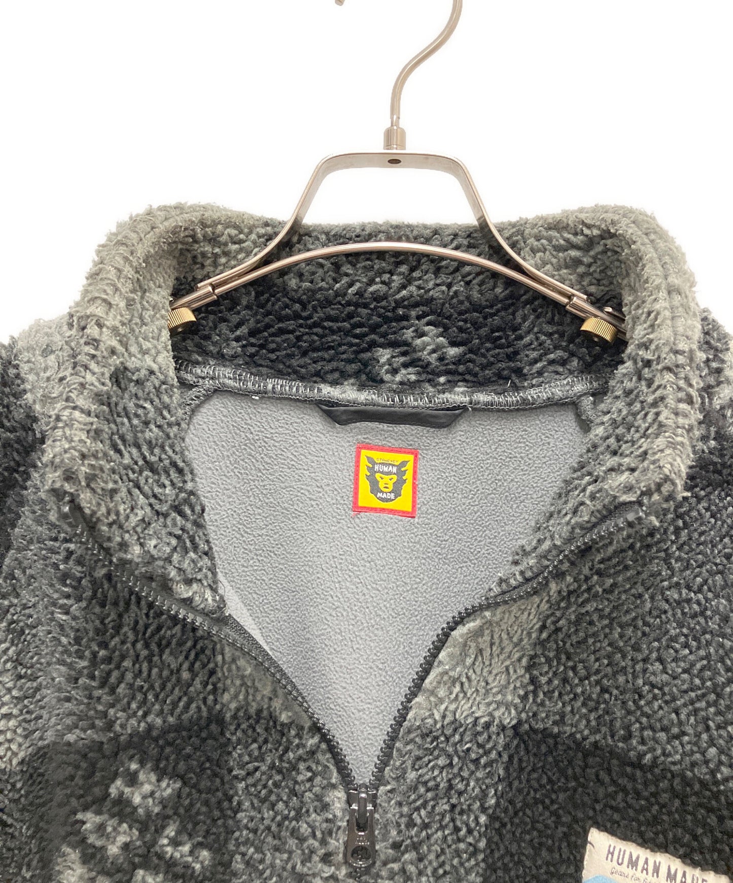 [Pre-owned] HUMAN MADE  CHECK BOA FLEECE JACKET