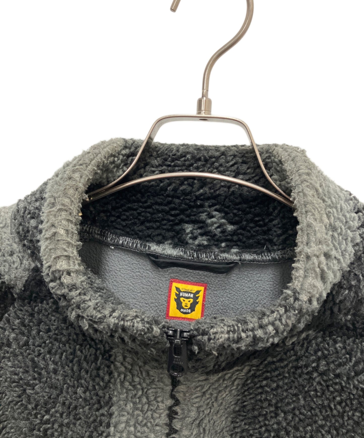 [Pre-owned] HUMAN MADE  CHECK BOA FLEECE JACKET