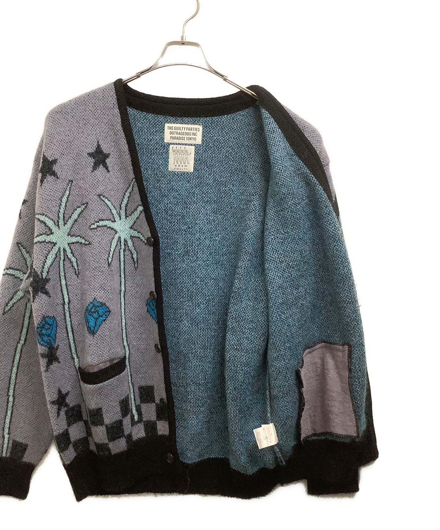 [Pre-owned] WACKO MARIA MOHAIR CARDIGAN 24SS-WMK-KN19