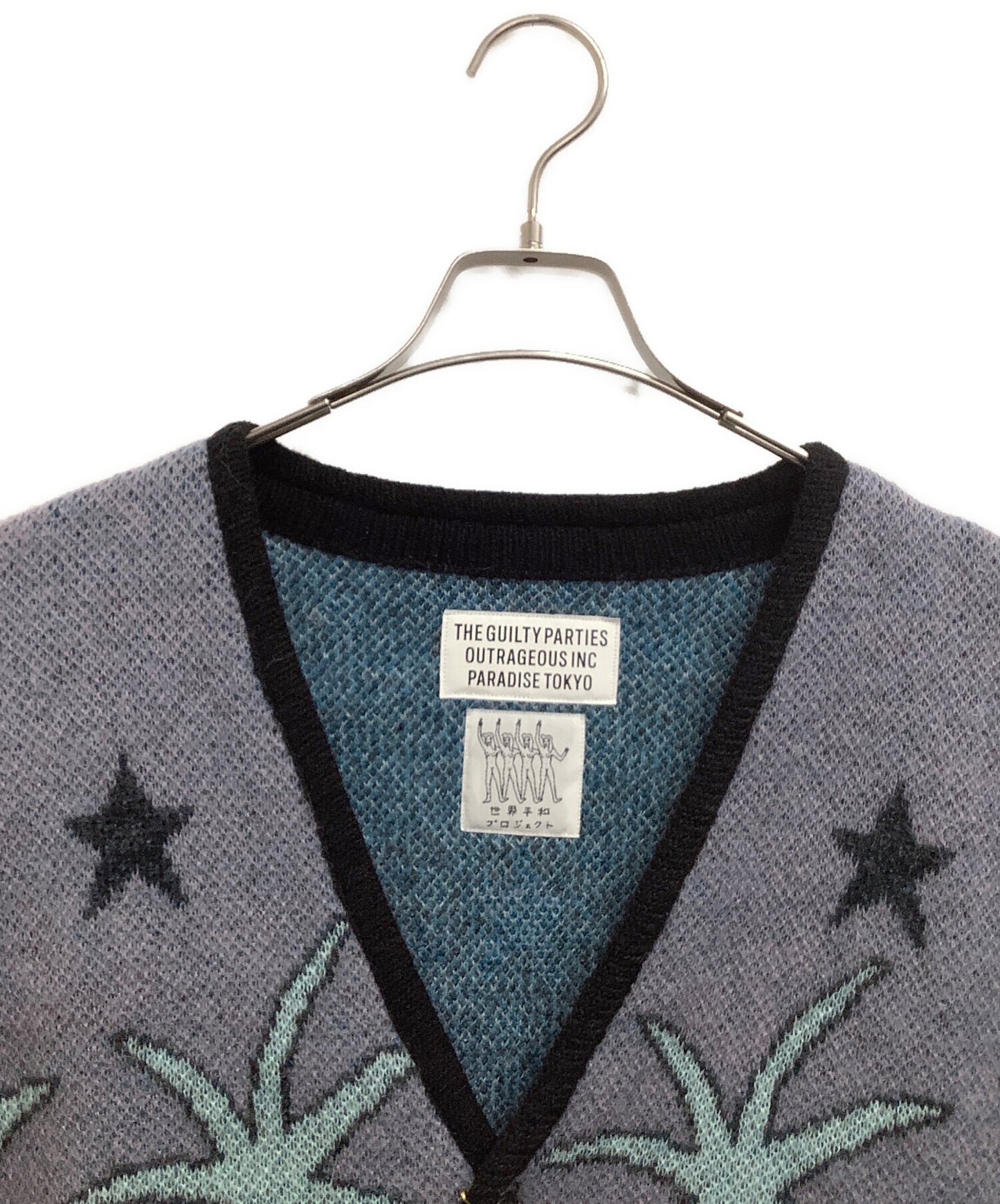 [Pre-owned] WACKO MARIA MOHAIR CARDIGAN 24SS-WMK-KN19