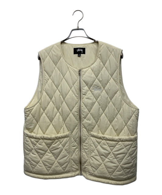 [Pre-owned] stussy Diamond Quilted Vest 115637