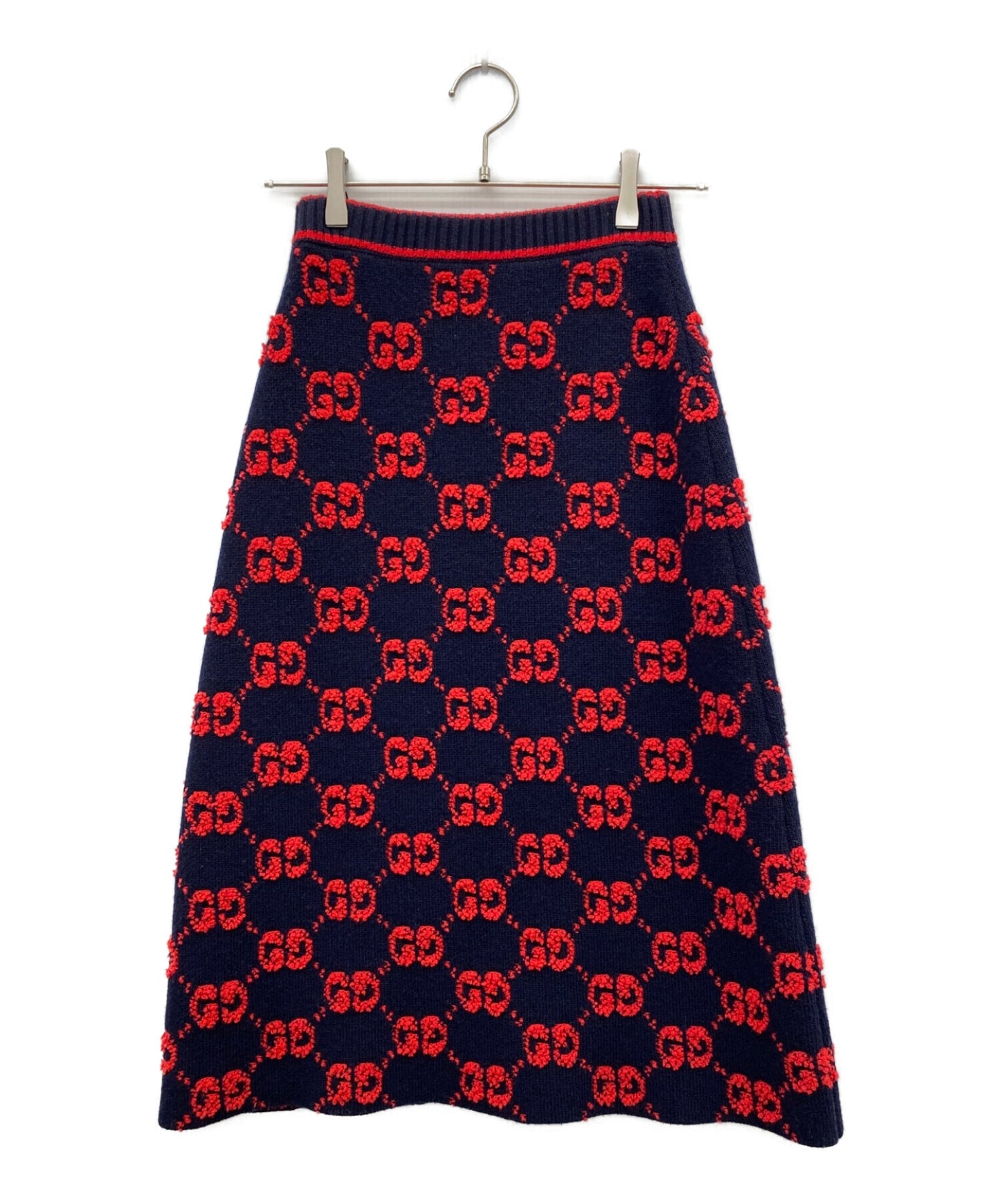 [Pre-owned] GUCCI GG Jacquard Wool Skirt 713301 XKCNA