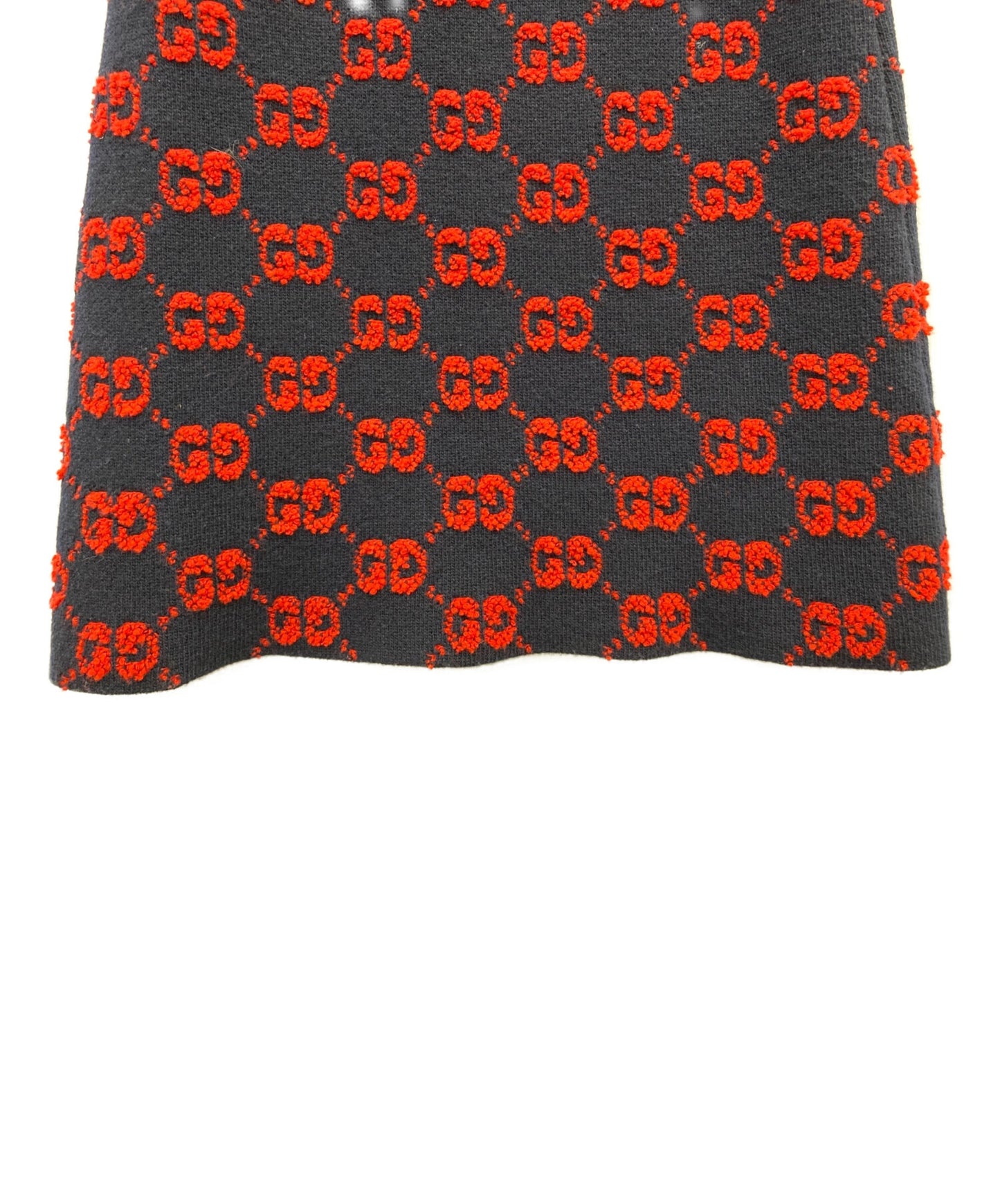 [Pre-owned] GUCCI GG Jacquard Wool Skirt 713301 XKCNA