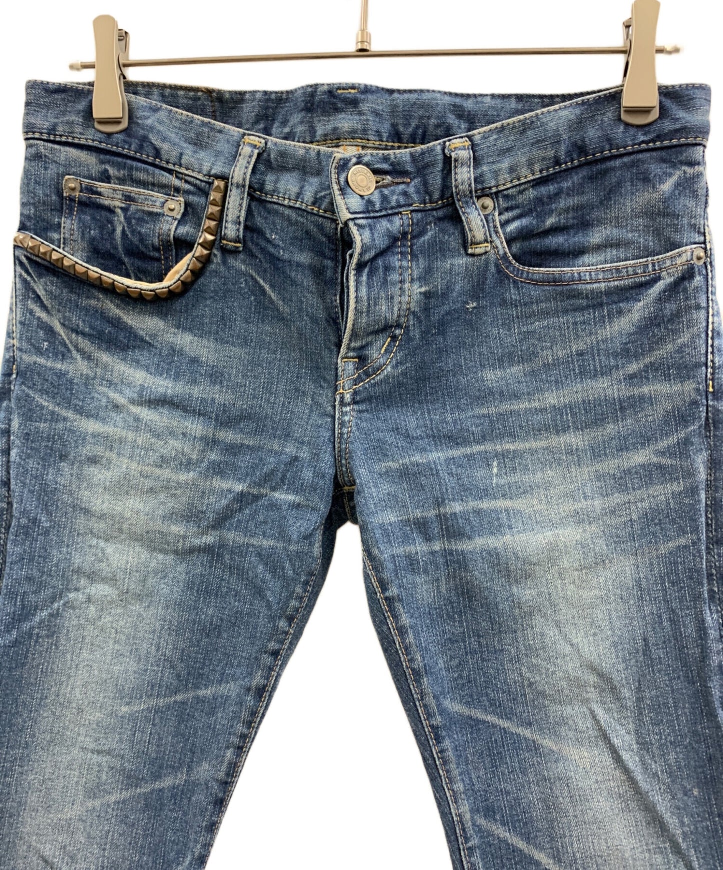 [Pre-owned] Hysteric Glamour Hysteric Glamour Damaged Jeans 0102AP01