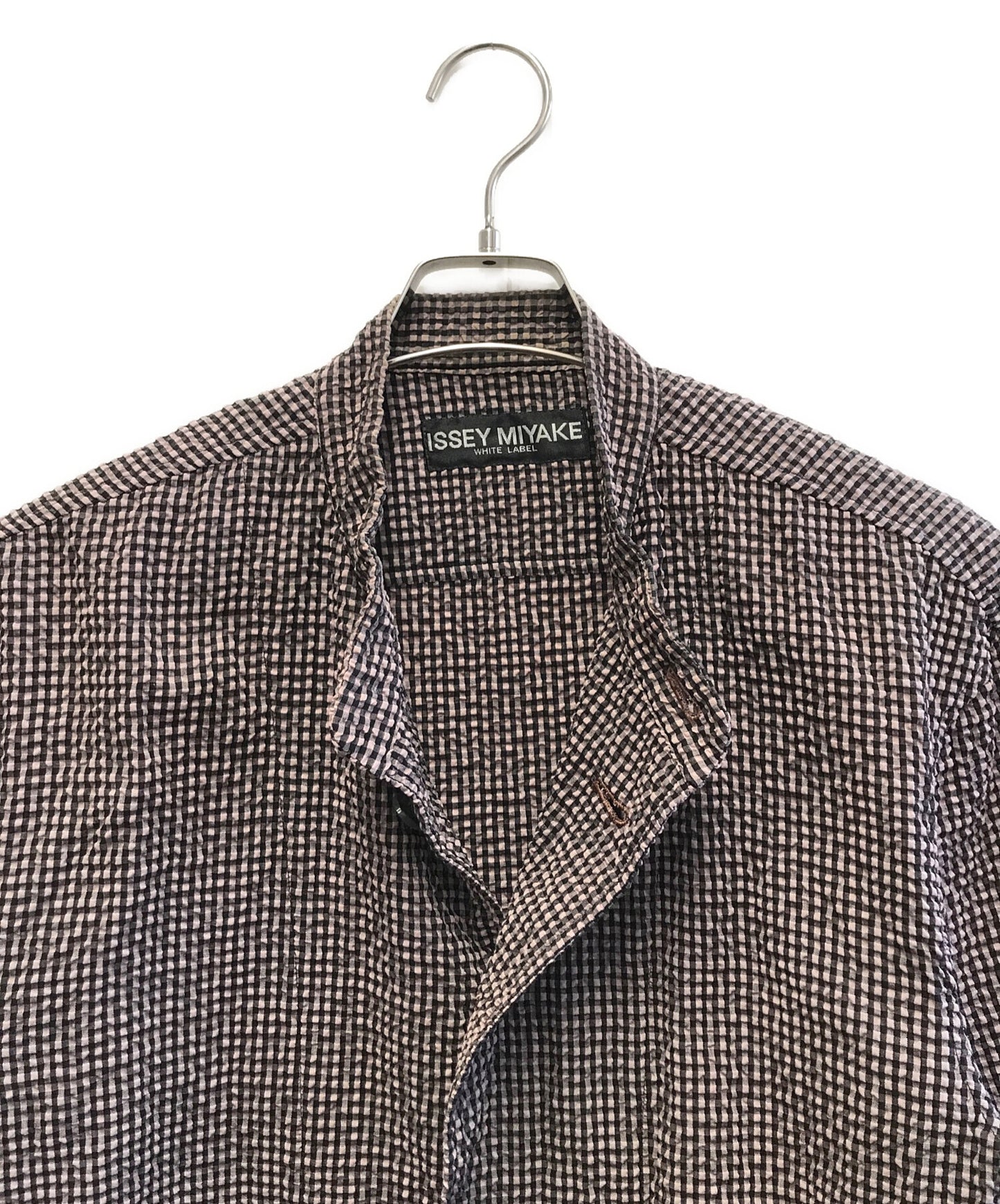 [Pre-owned] ISSEY MIYAKE WHITE LABEL band-collar shirt ME24FU623