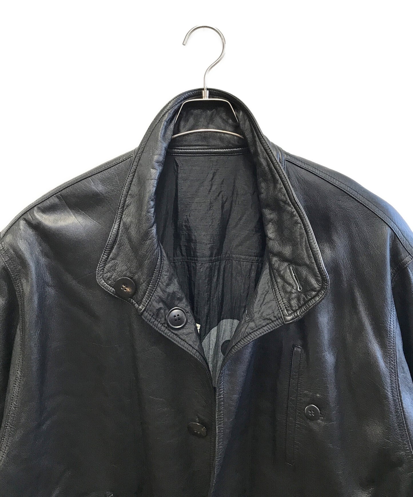 [Pre-owned] ISSEY MIYAKE Lamb Leather Coat RQ63029