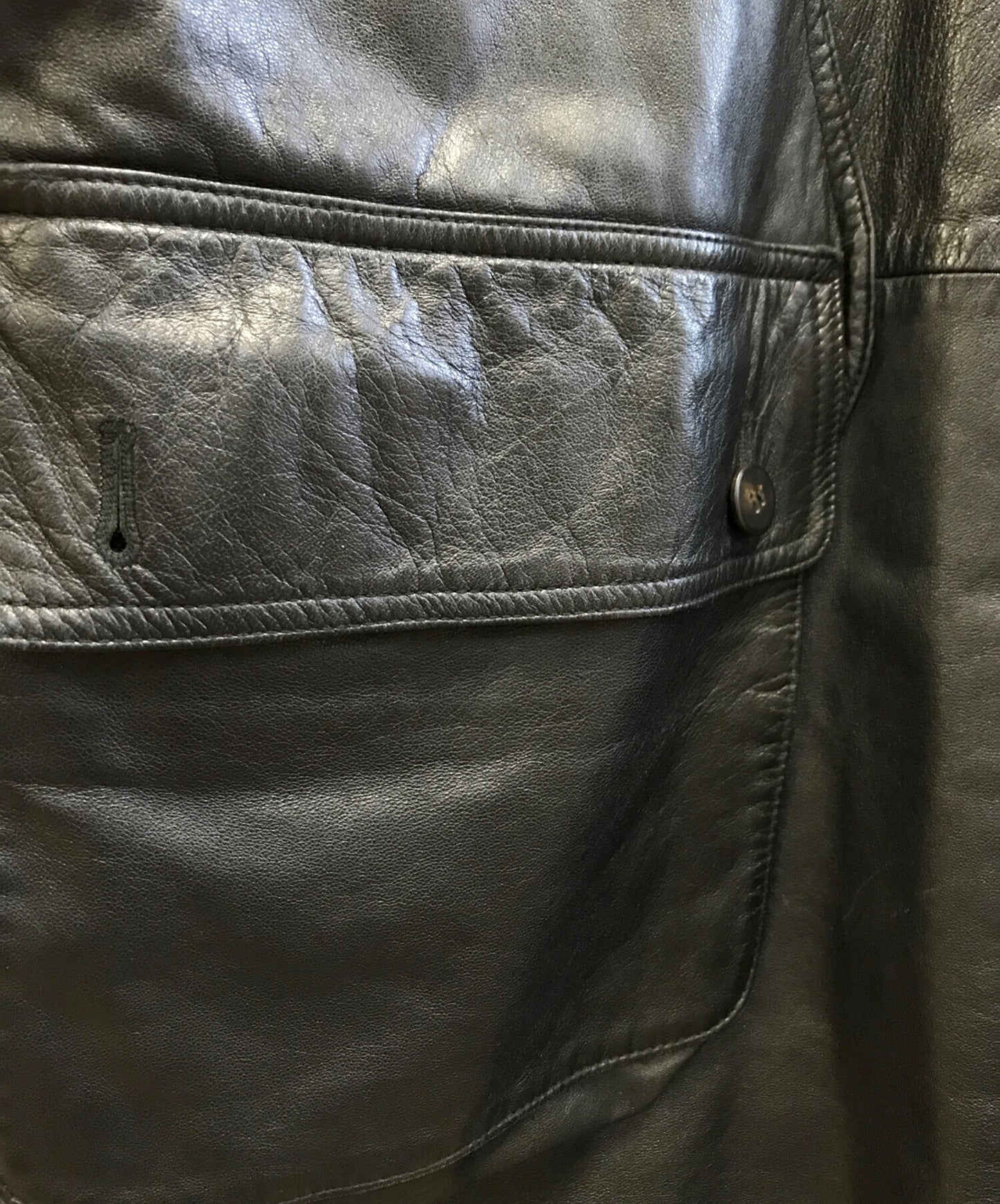 [Pre-owned] ISSEY MIYAKE Lamb Leather Coat RQ63029