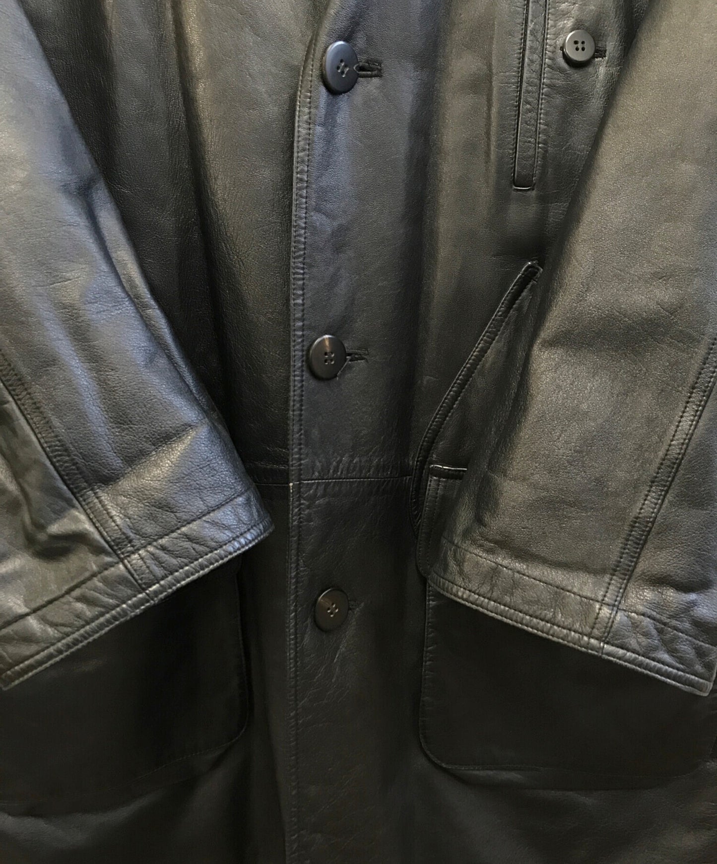 [Pre-owned] ISSEY MIYAKE Lamb Leather Coat RQ63029