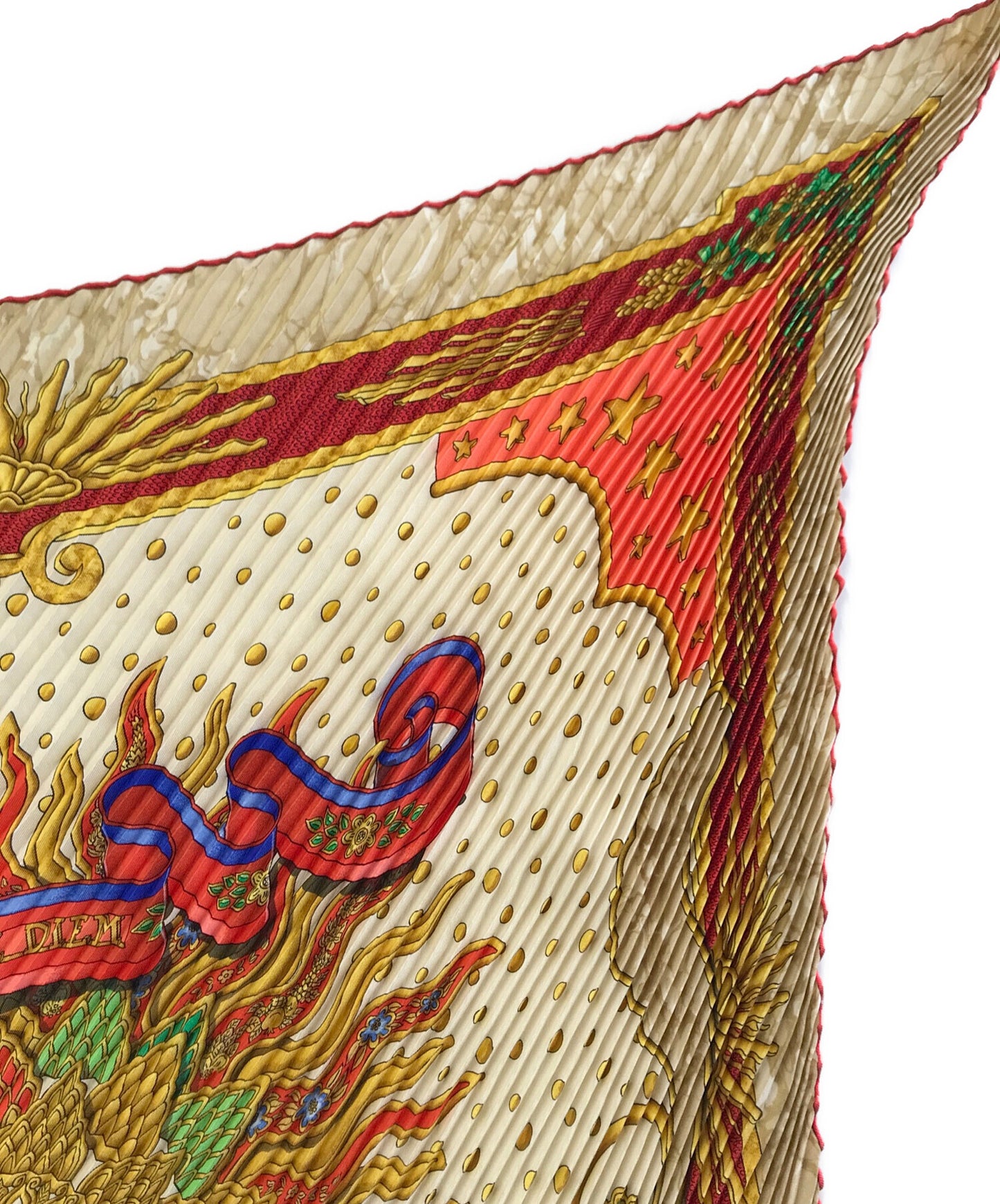 [Pre-owned] HERMES pleated scarf