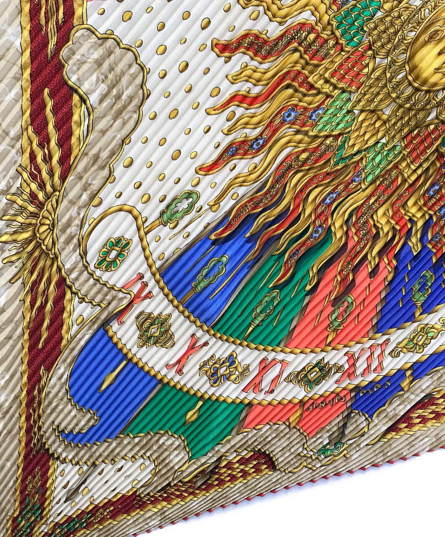 [Pre-owned] HERMES pleated scarf